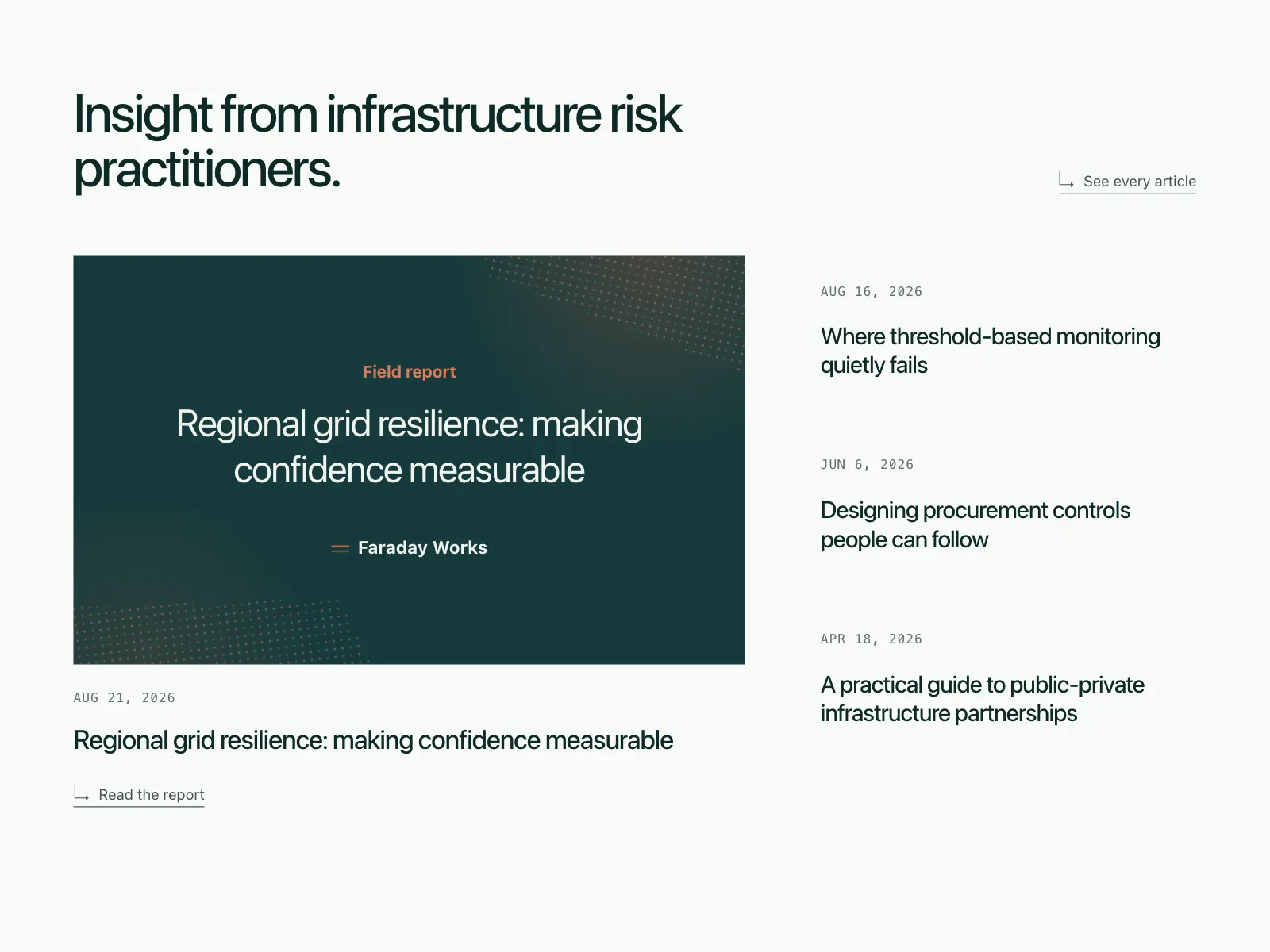 Resources page