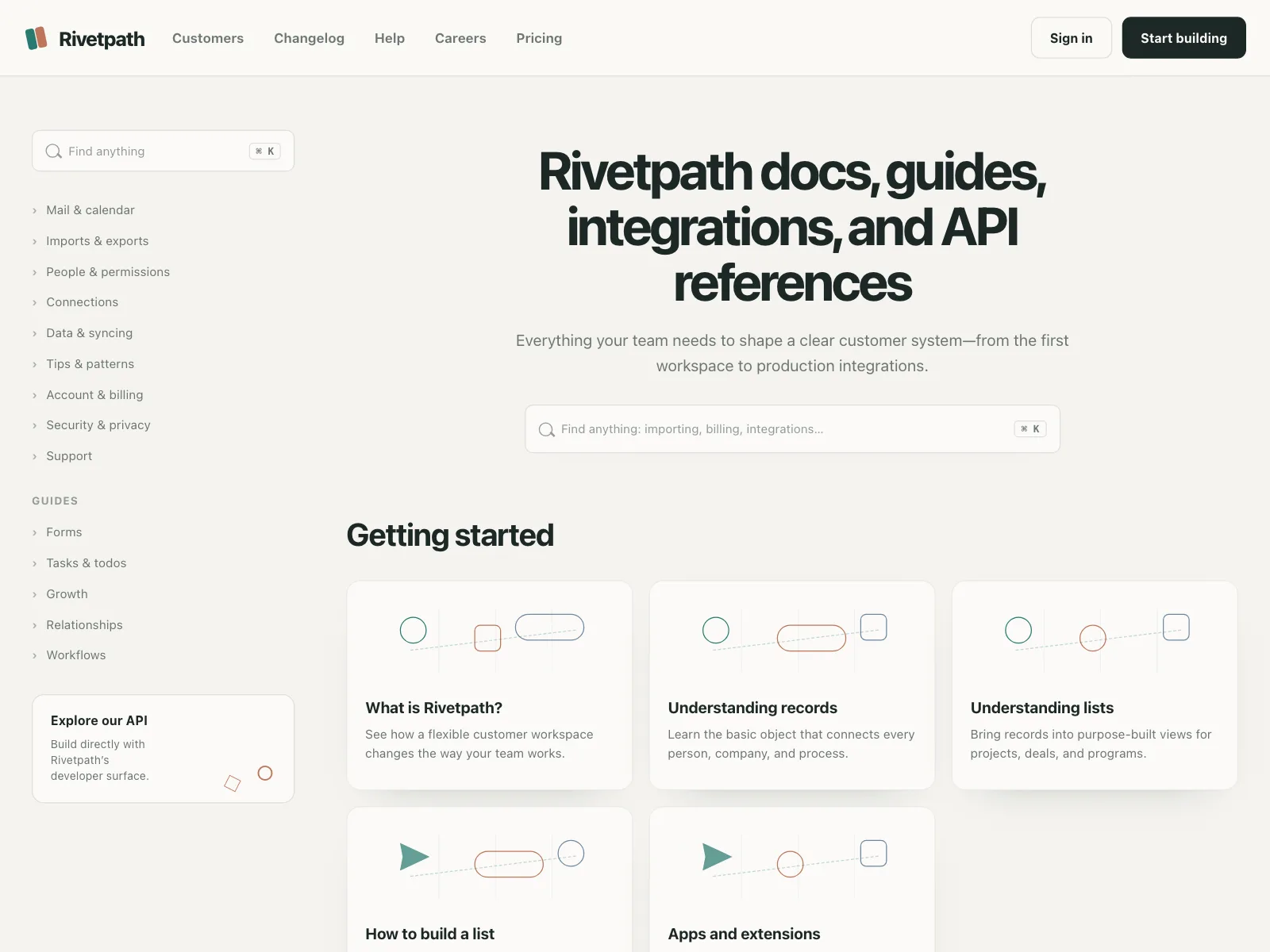 Resources page