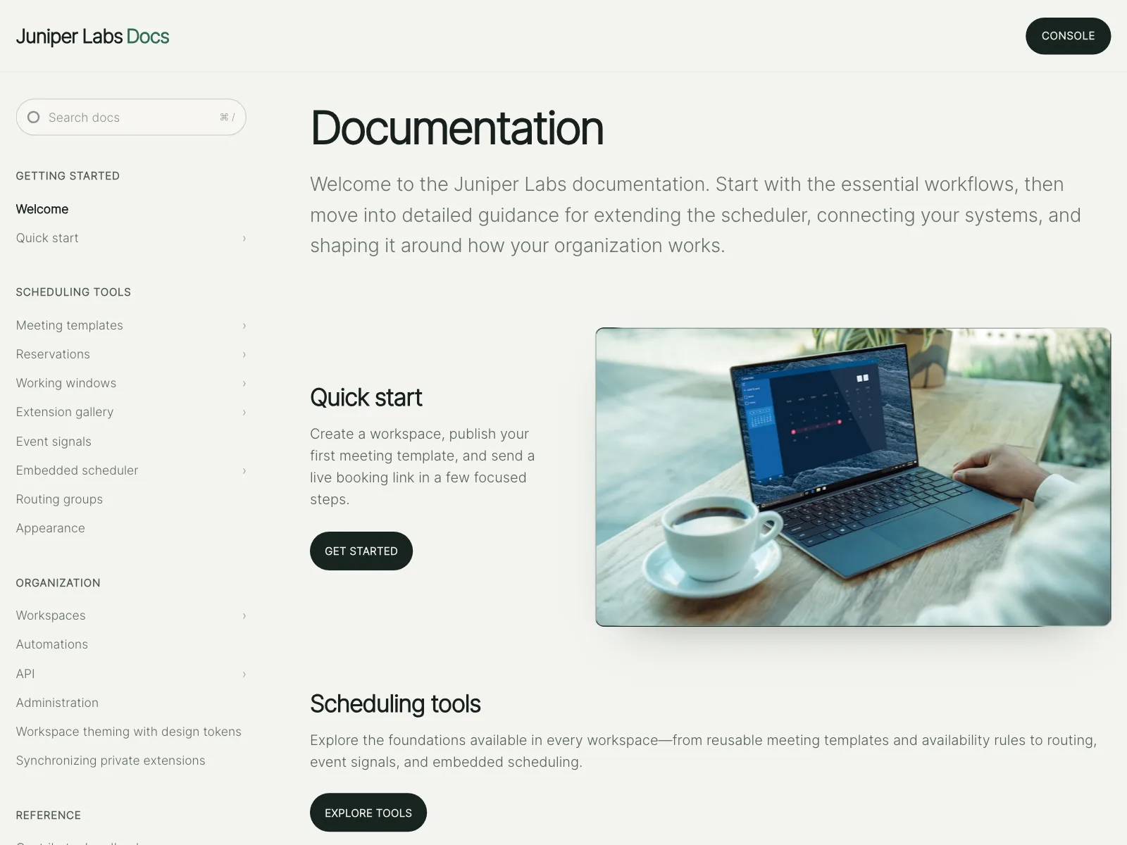 Resources page