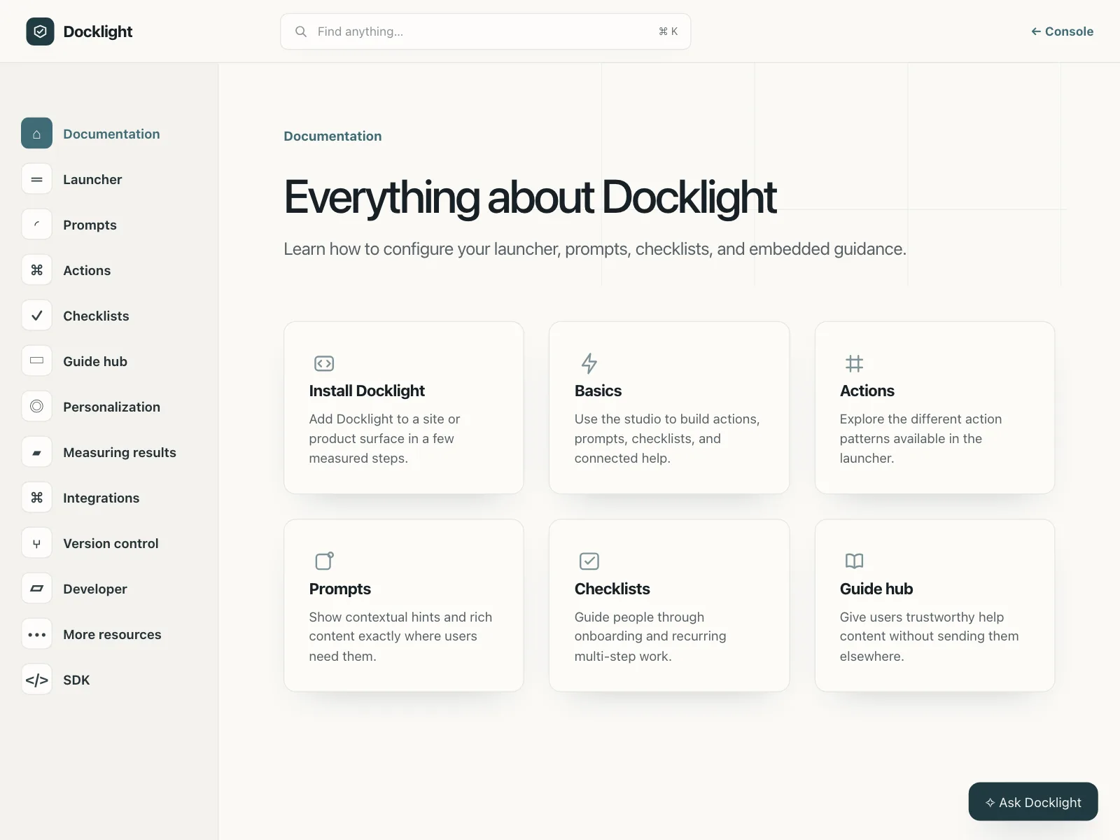 Resources page