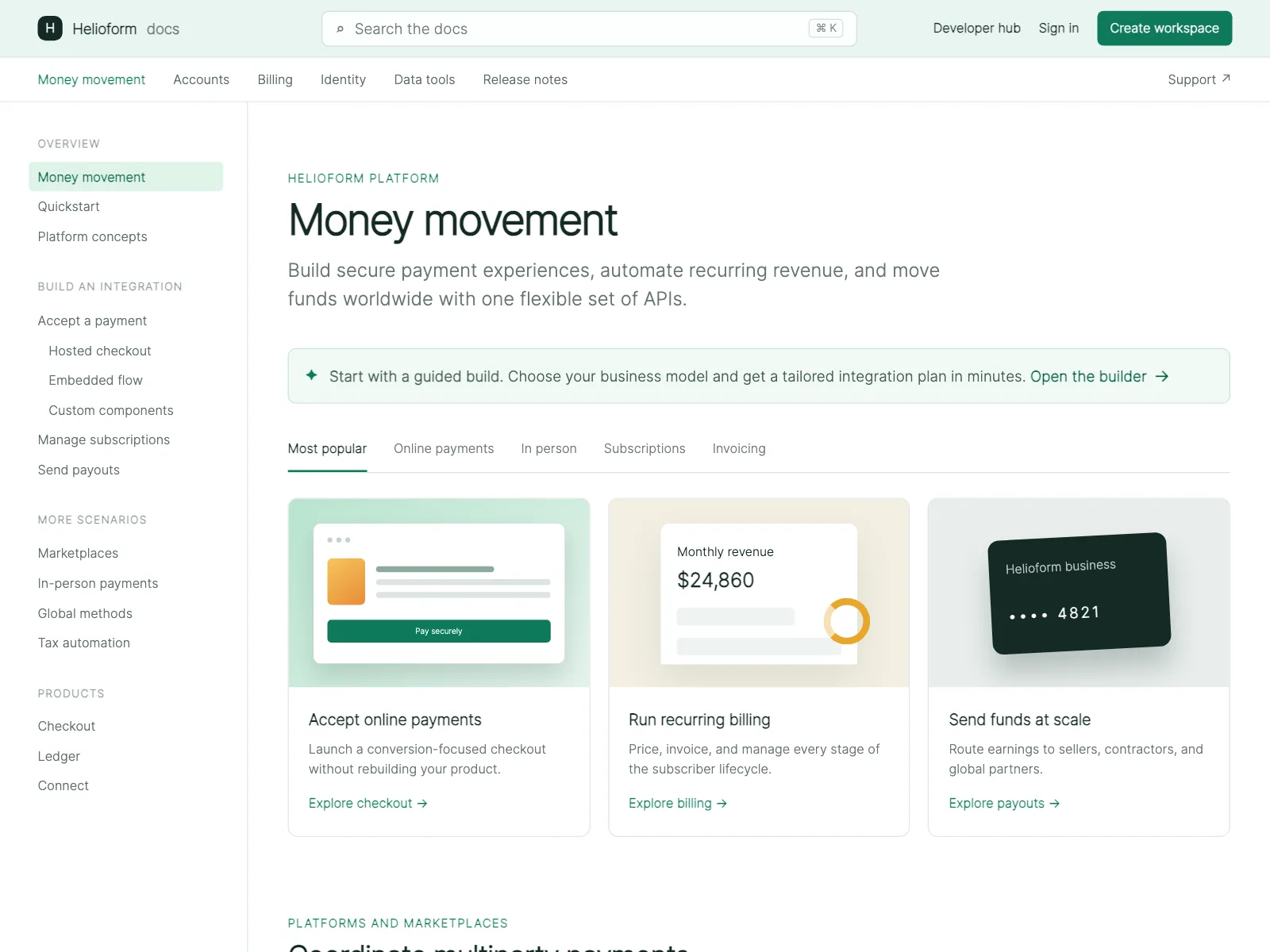 Resources page
