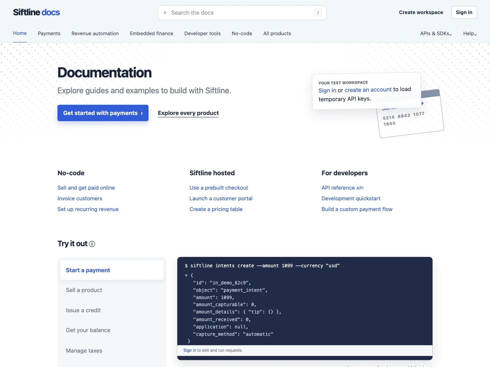 Resources page