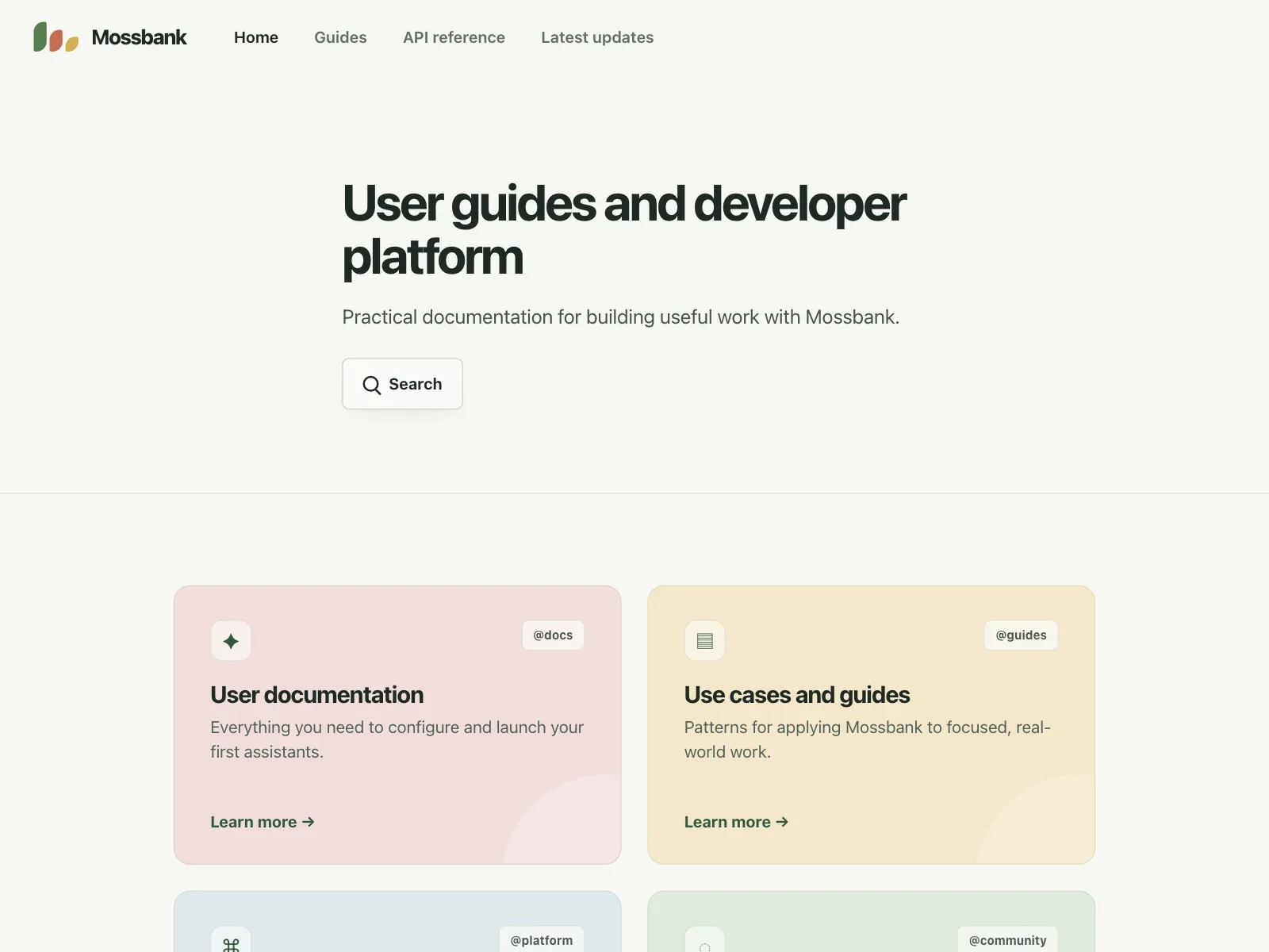 Resources page