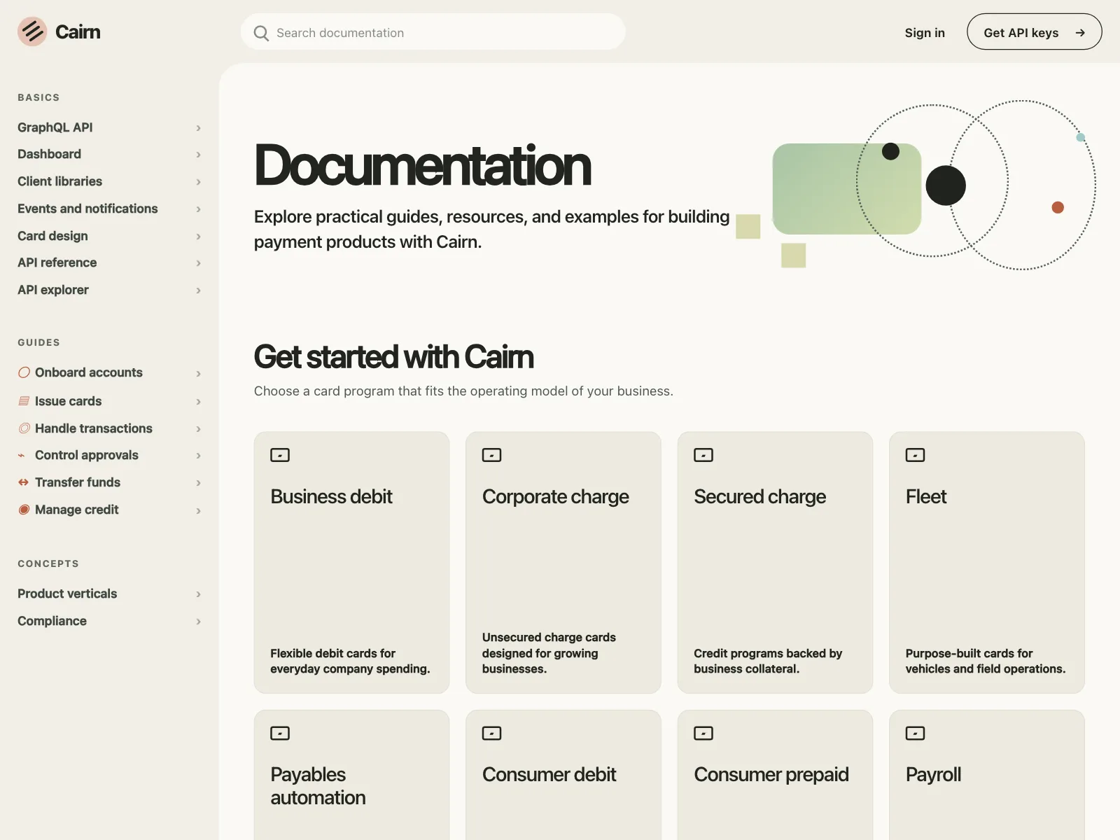 Resources page