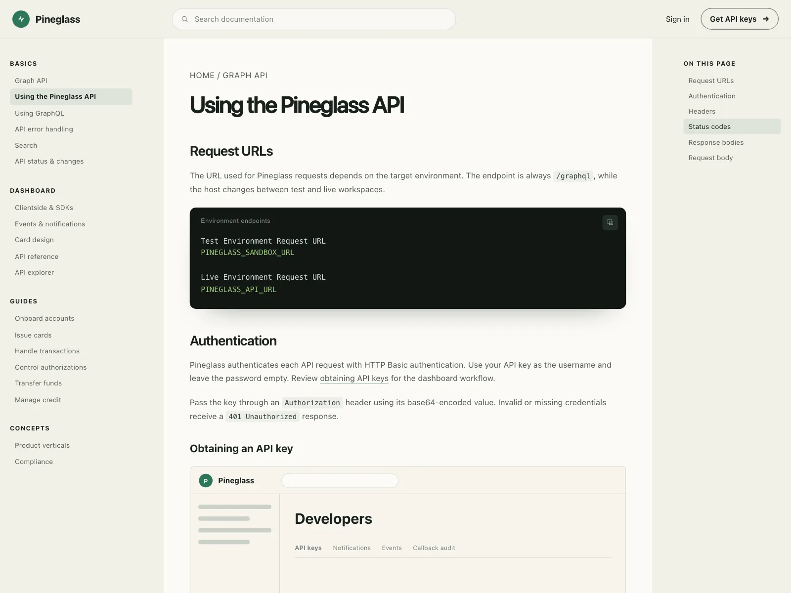 Resources page