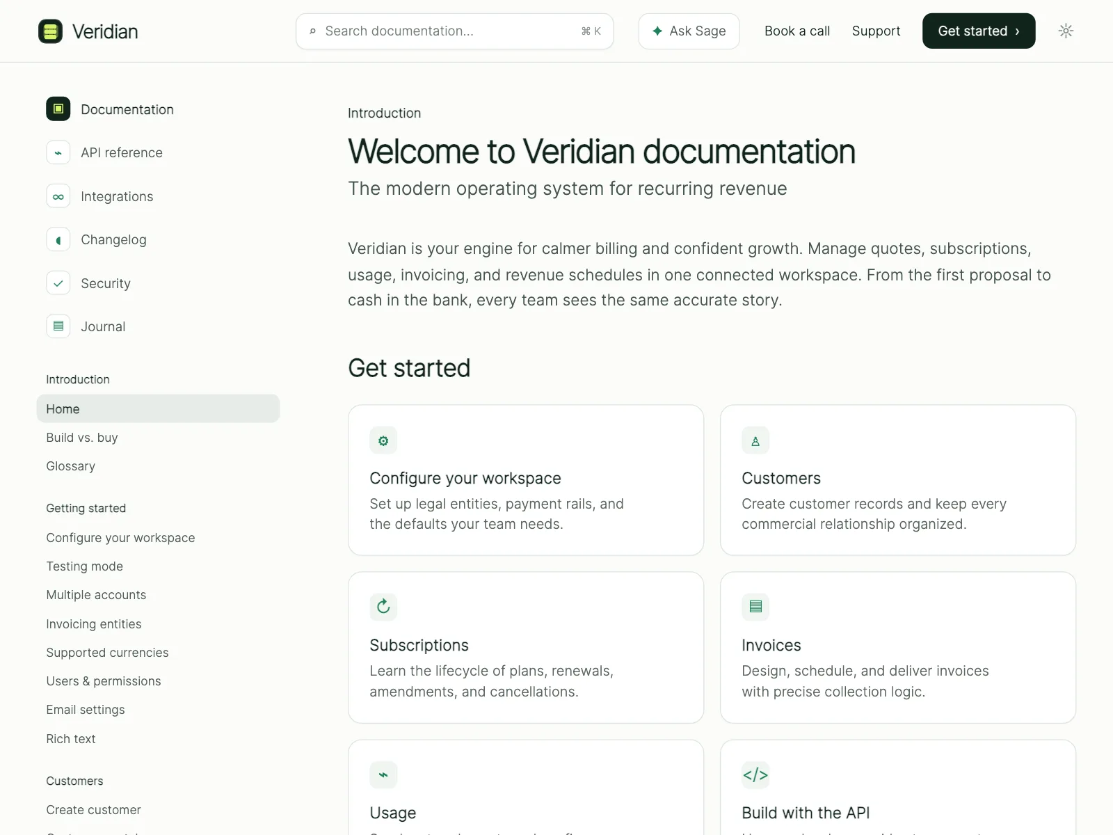 Resources page