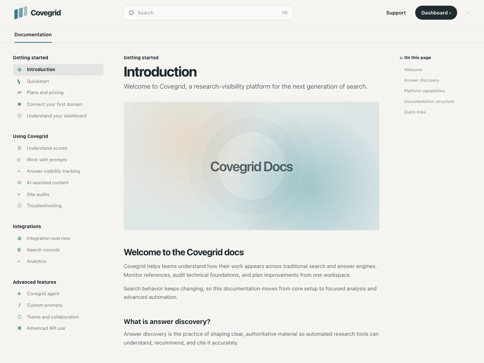 Resources page