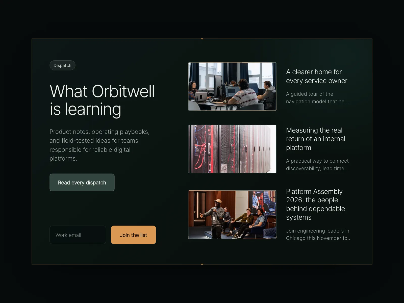 Resources page