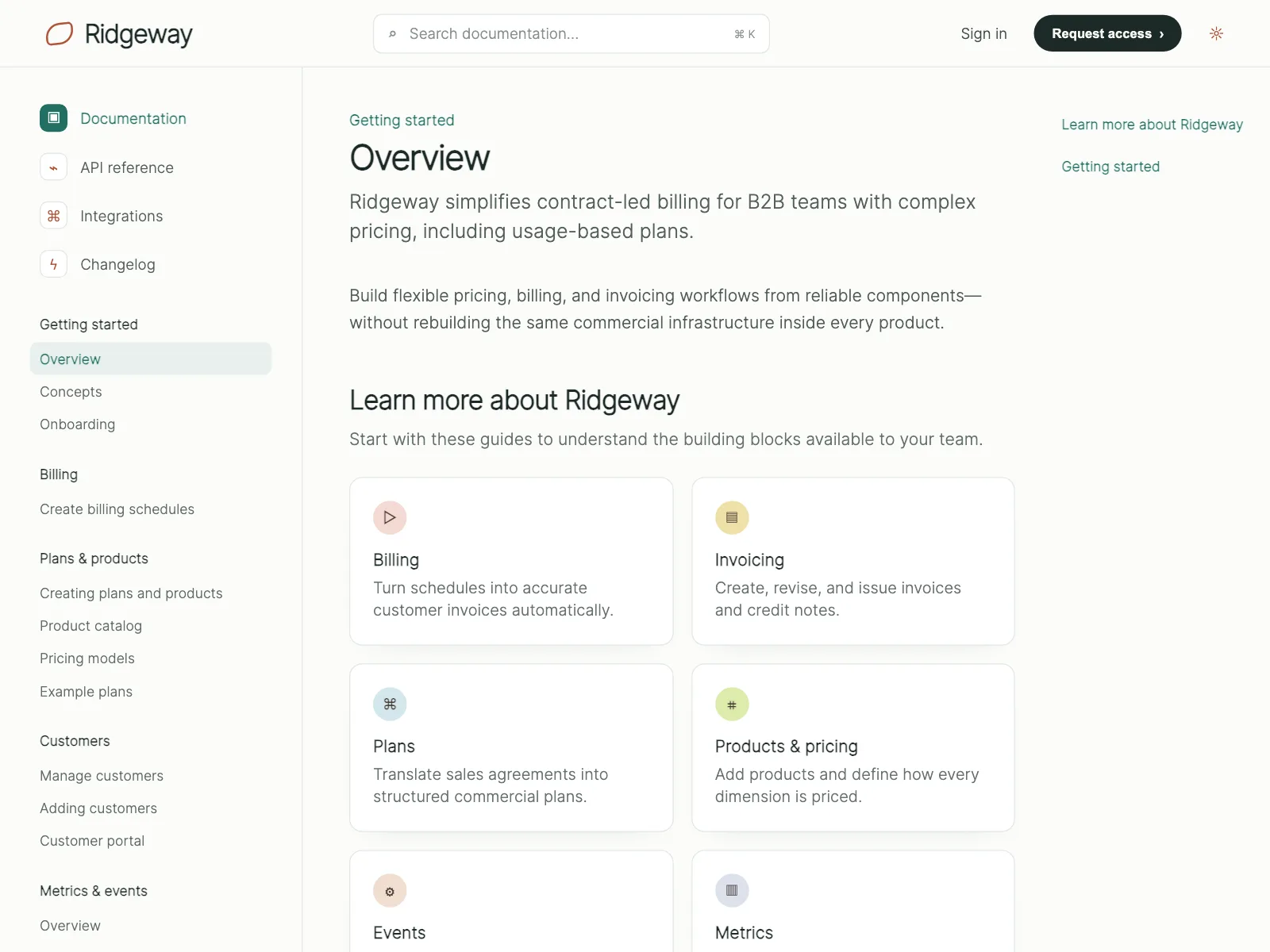 Resources page