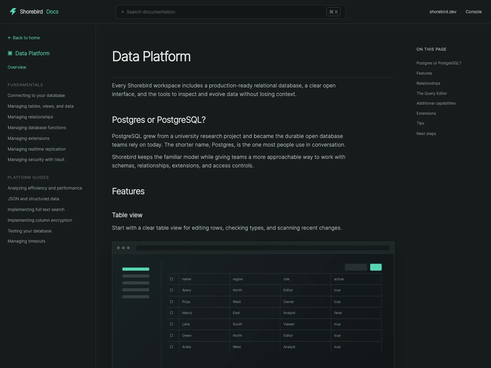 Resources page