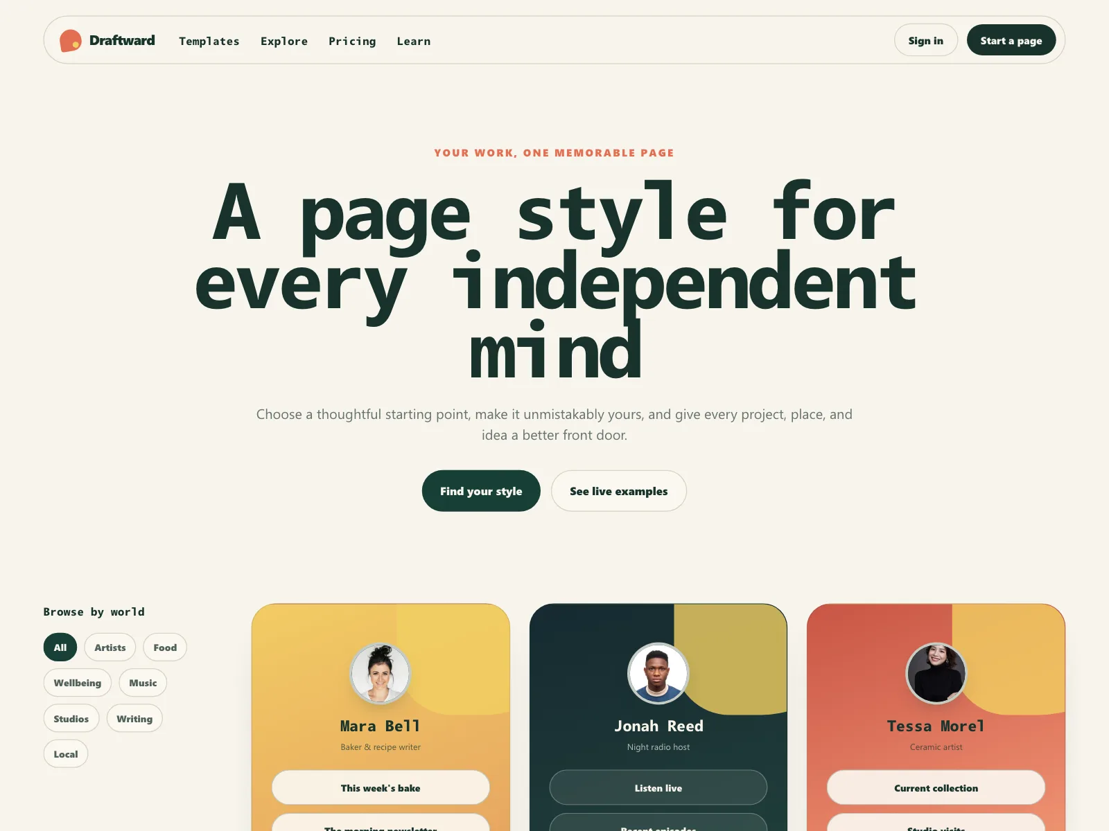 Resources page