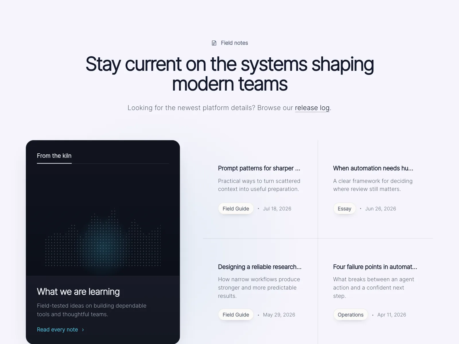 Resources page
