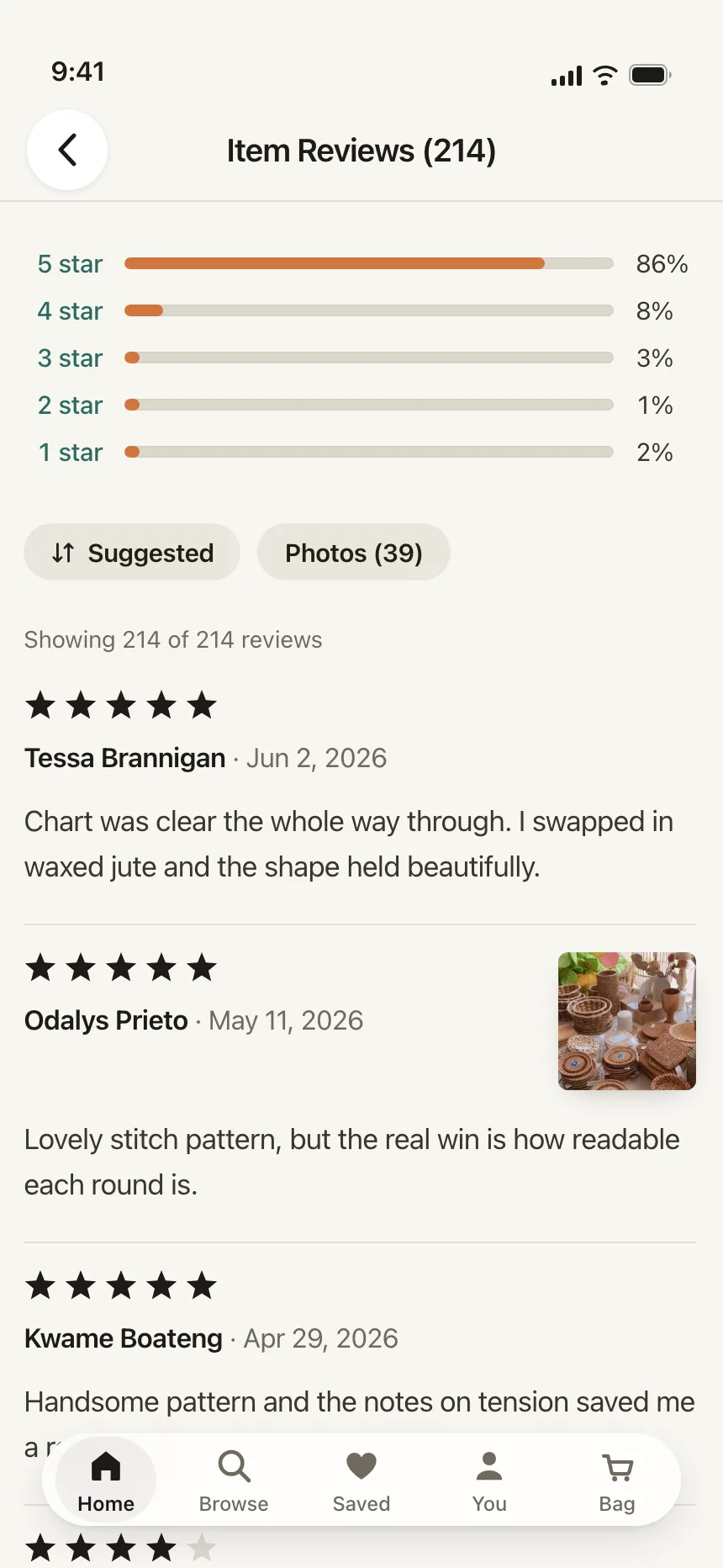 Reviews & Ratings