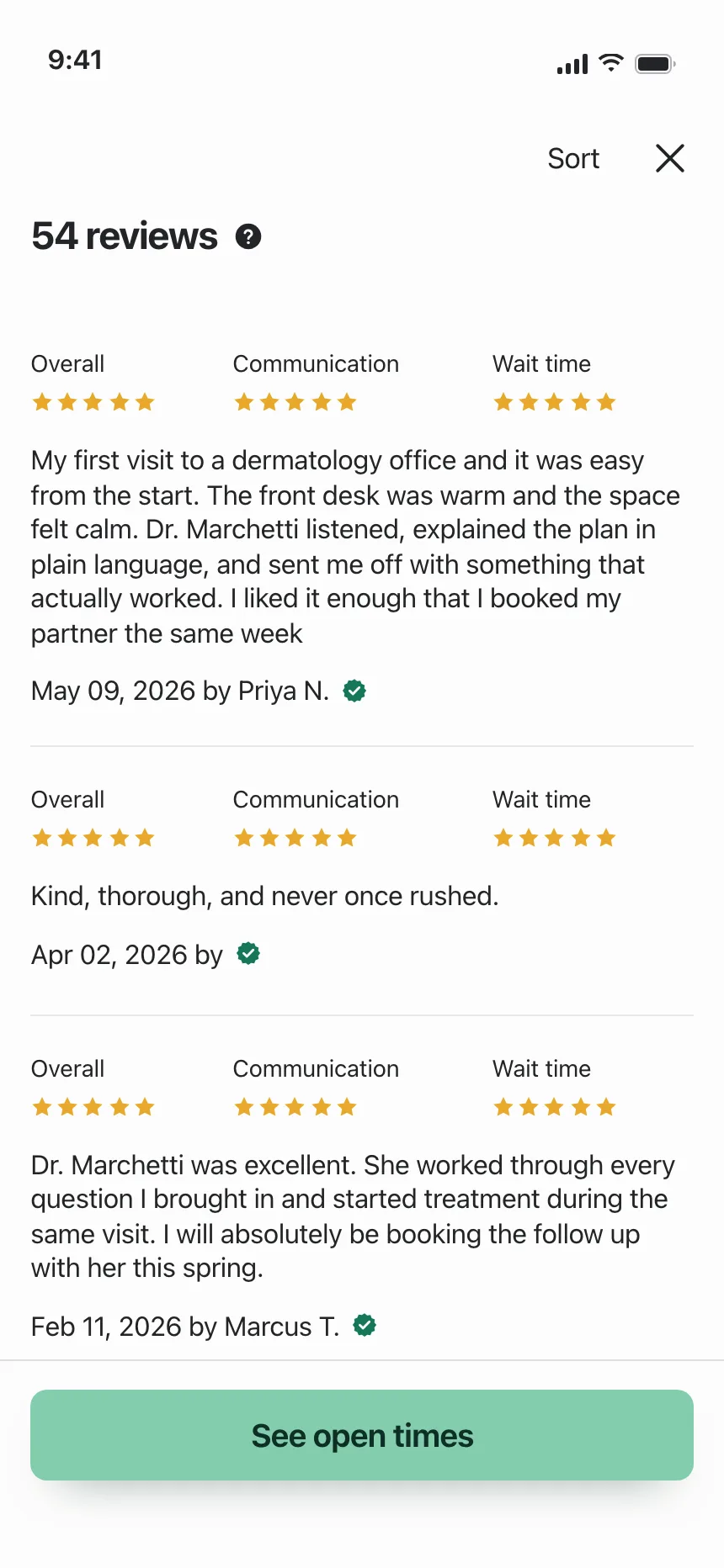 Reviews & Ratings