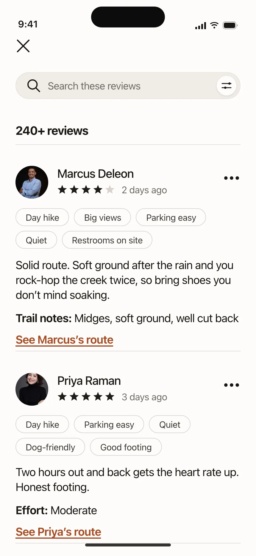 Reviews & Ratings