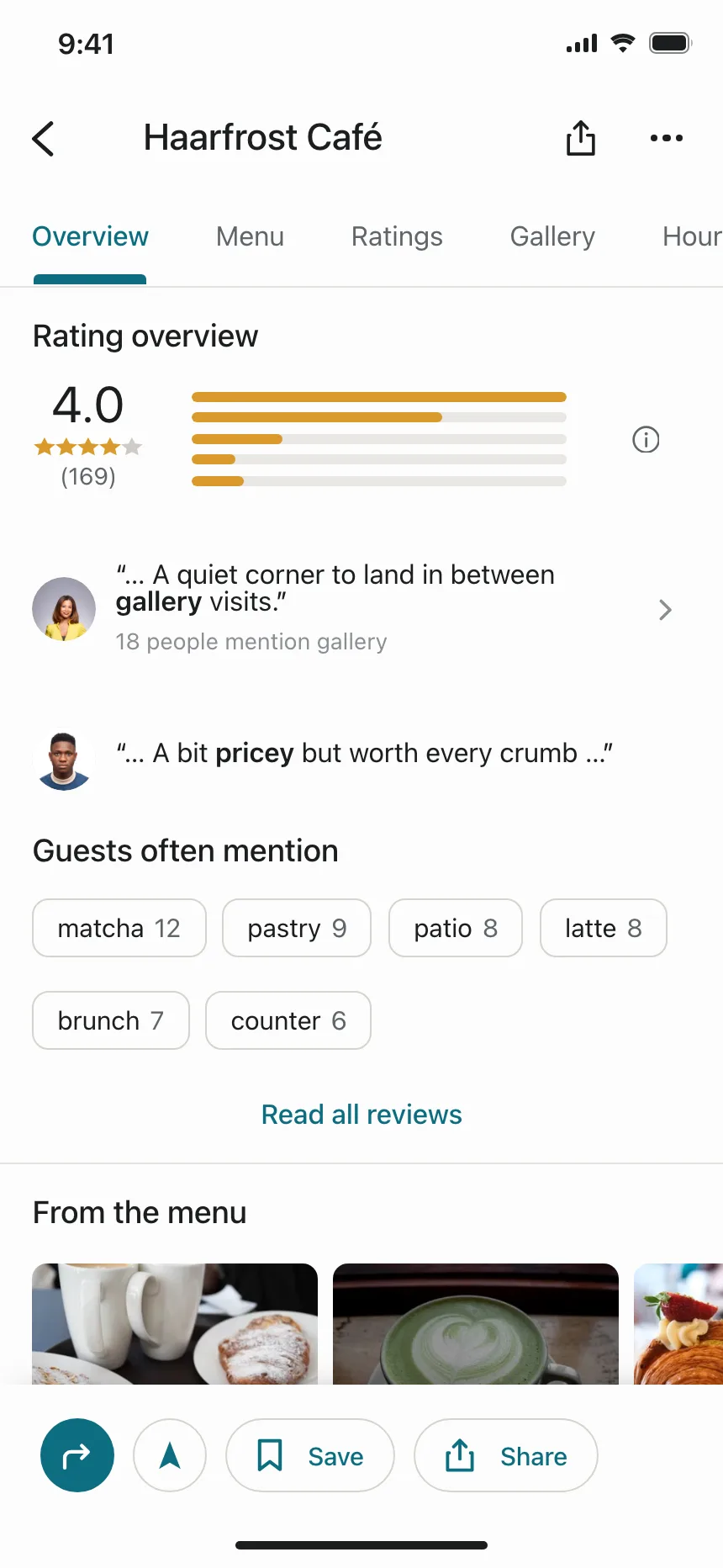 Reviews & Ratings