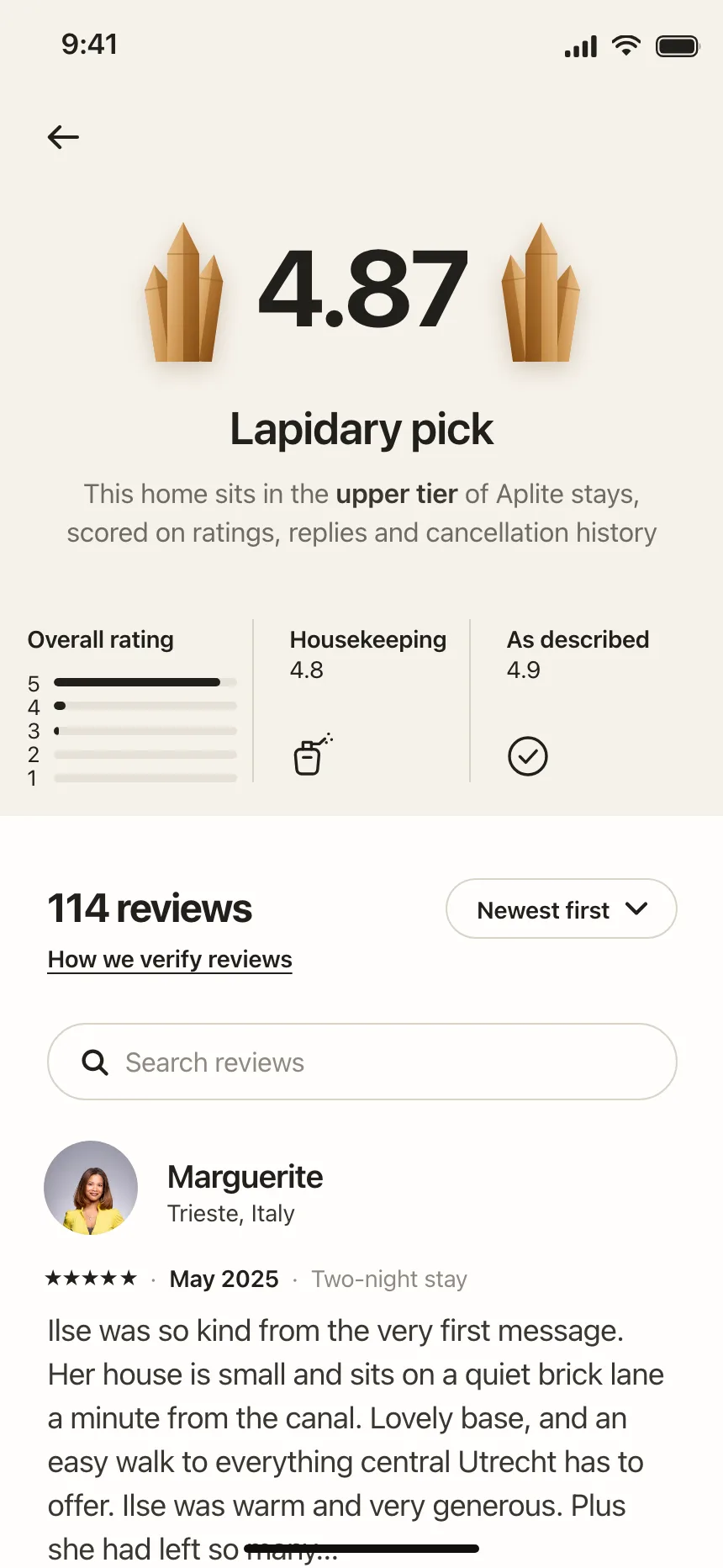 Reviews & Ratings