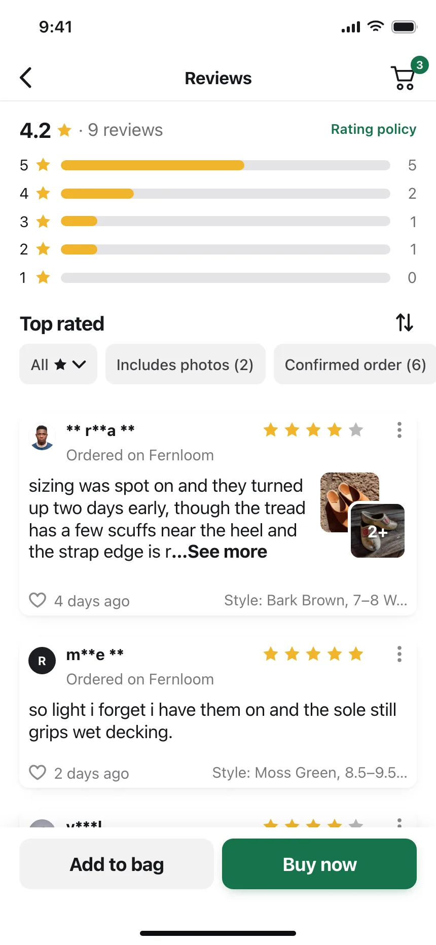 Reviews & Ratings