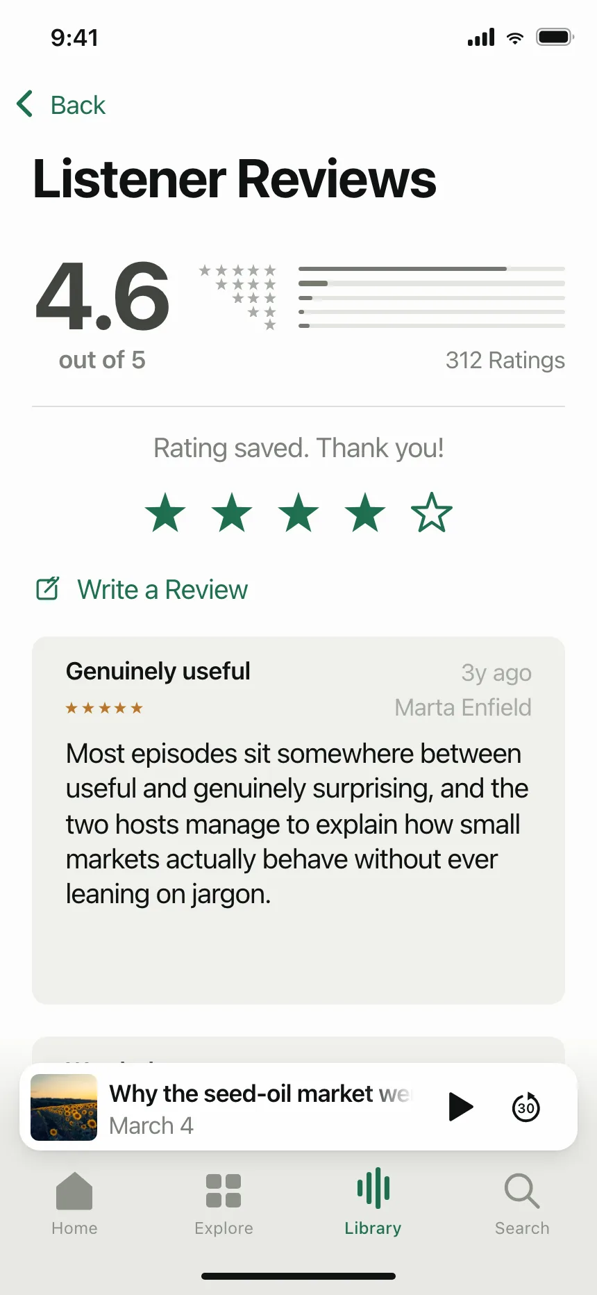 Reviews & Ratings
