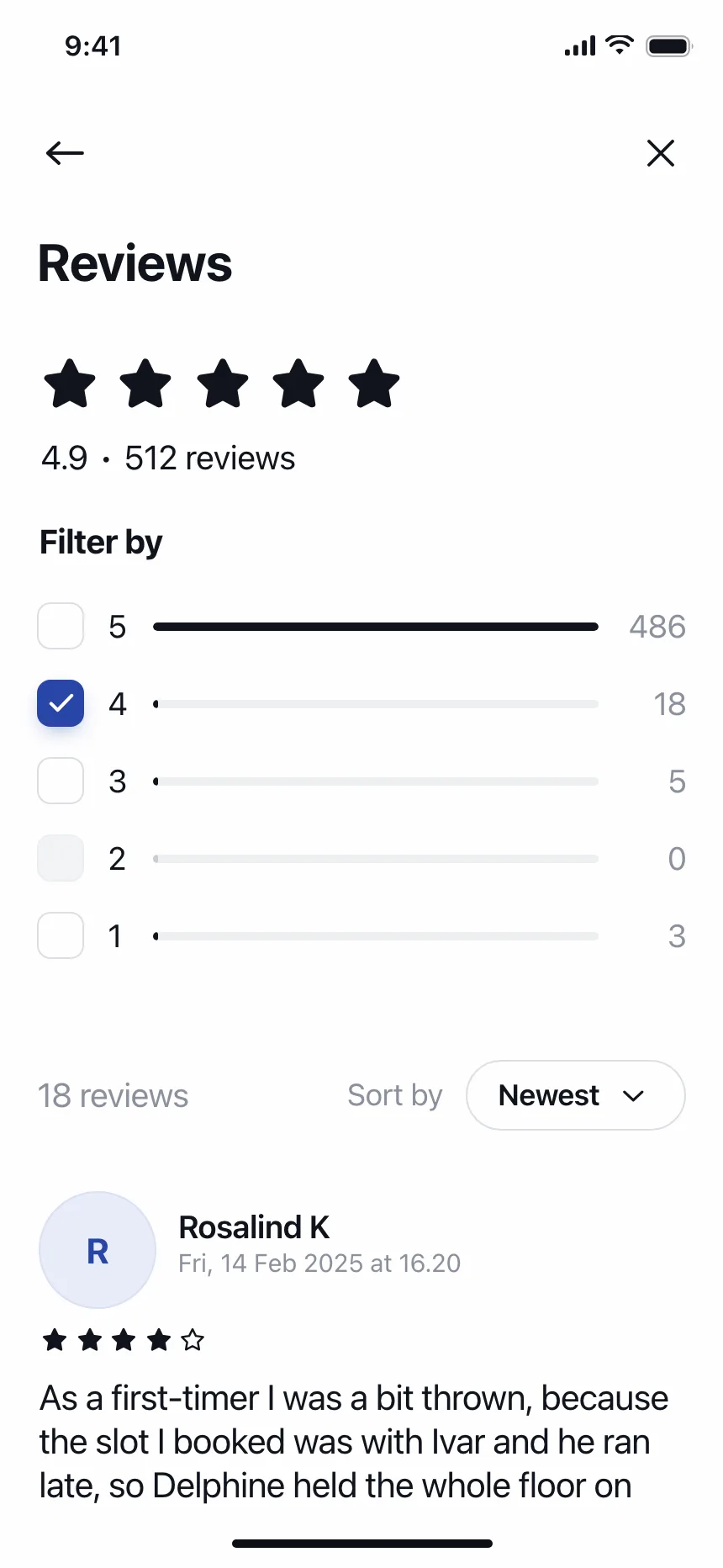 Reviews & Ratings