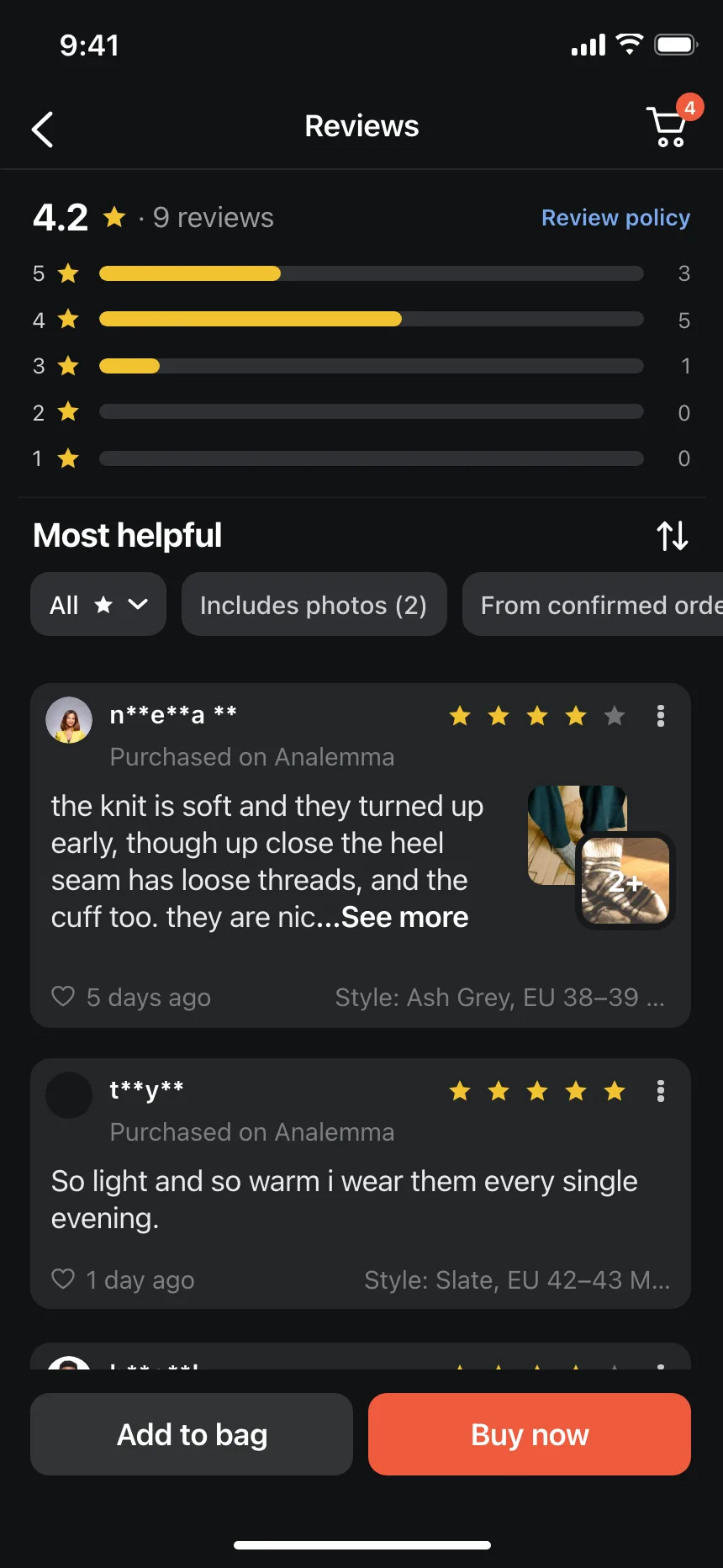 Reviews & Ratings