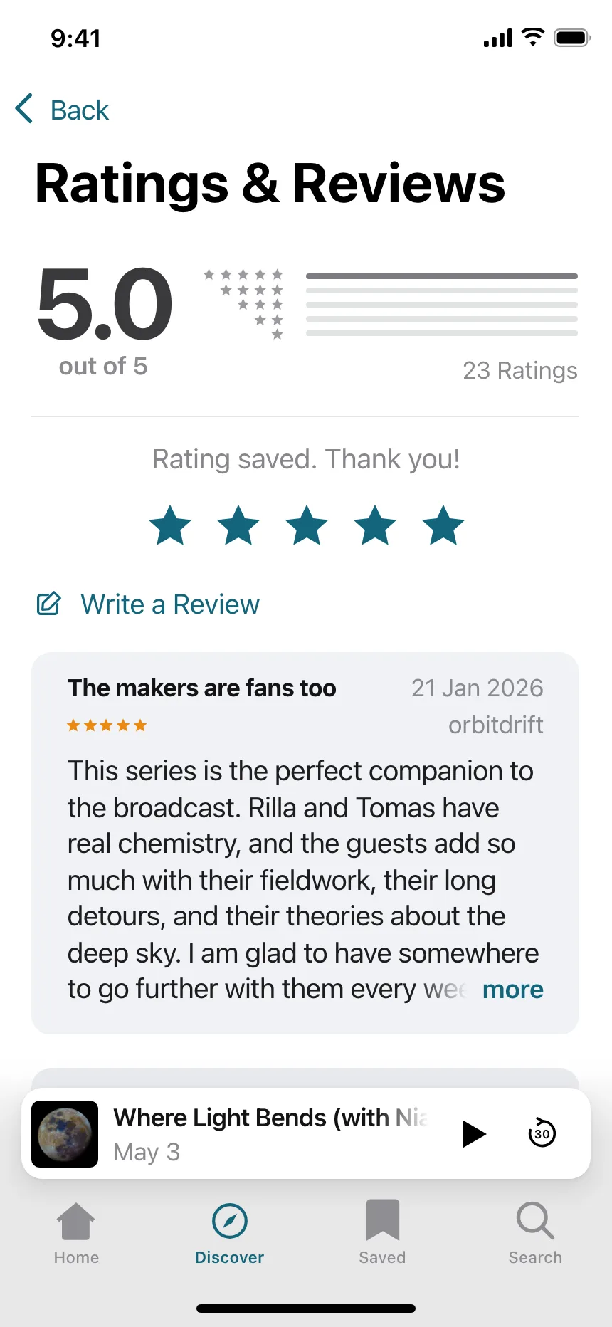 Reviews & Ratings
