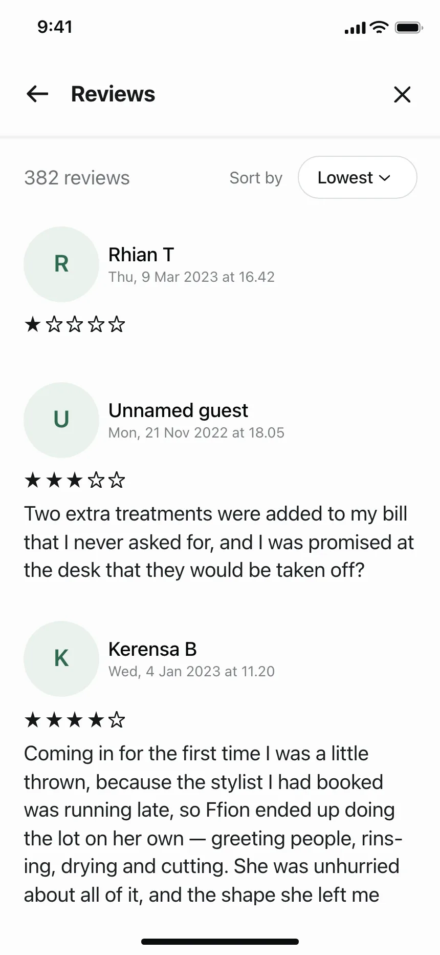 Reviews & Ratings