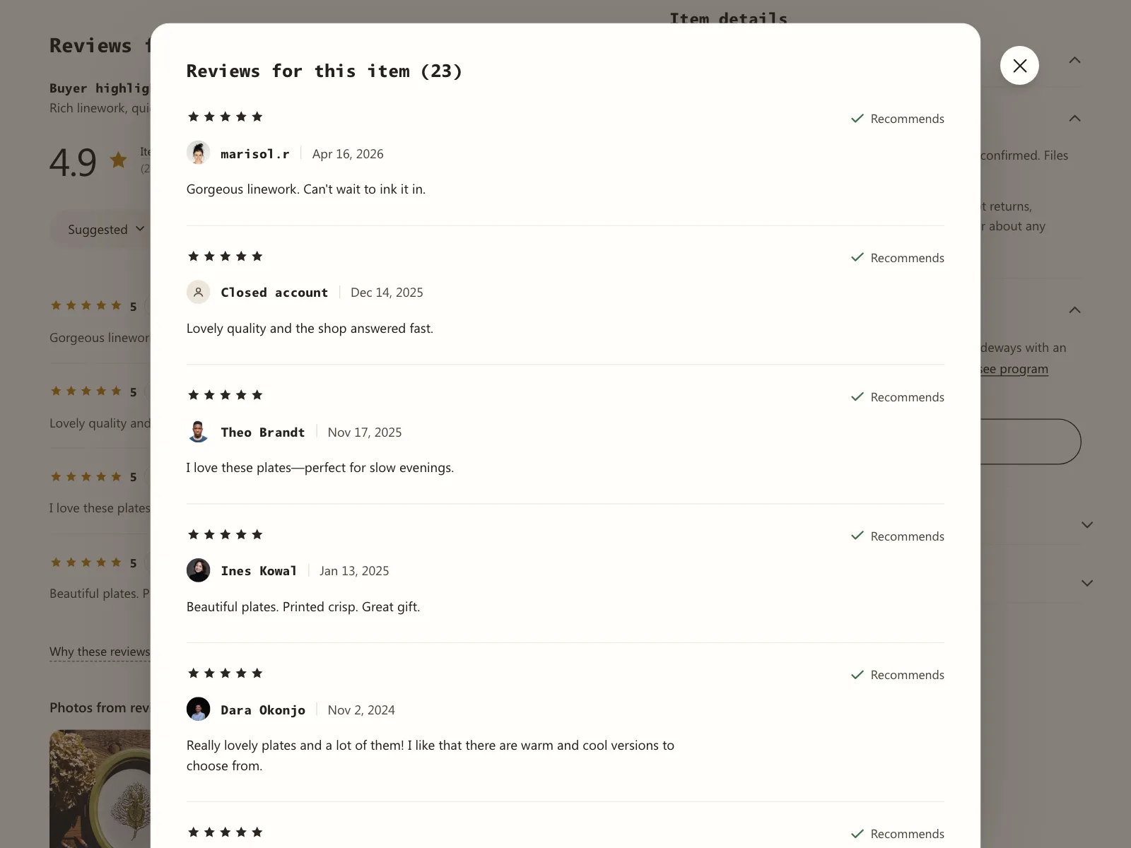 Reviews & Ratings