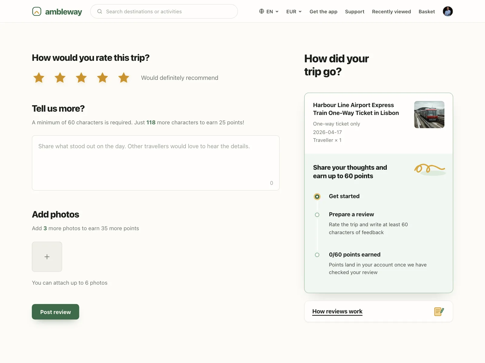 Reviews & Ratings