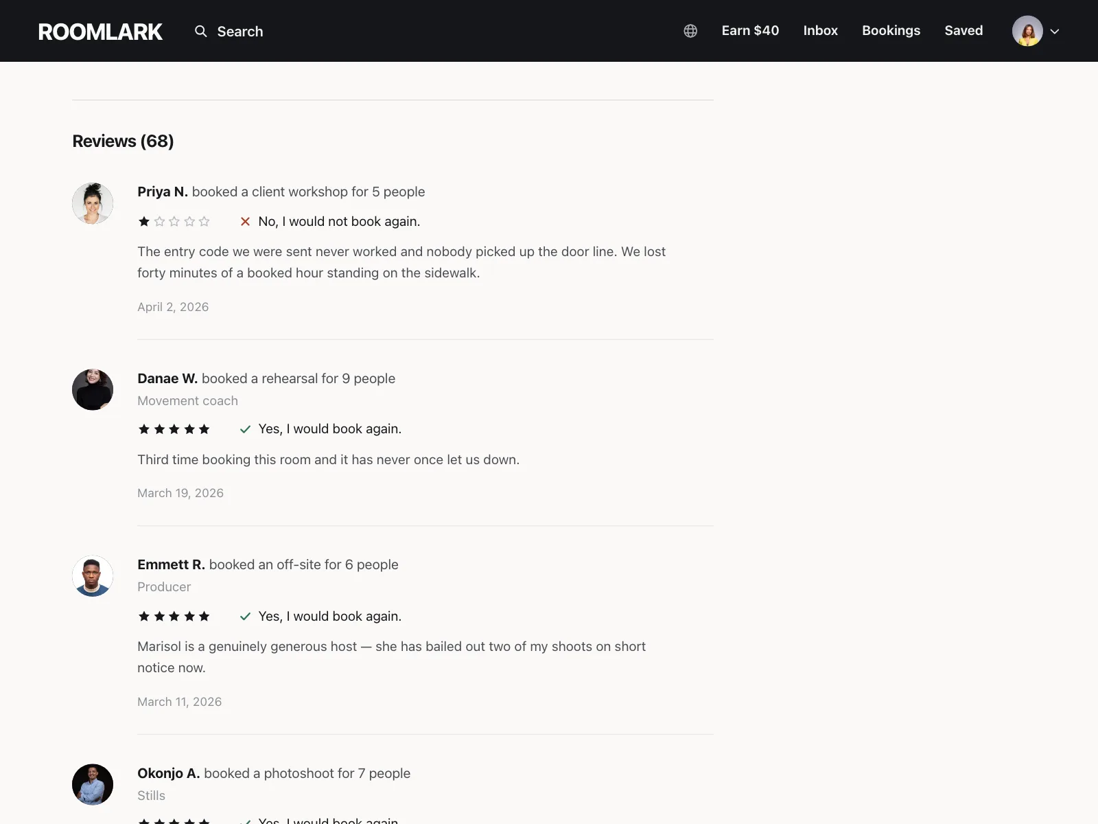 Reviews & Ratings