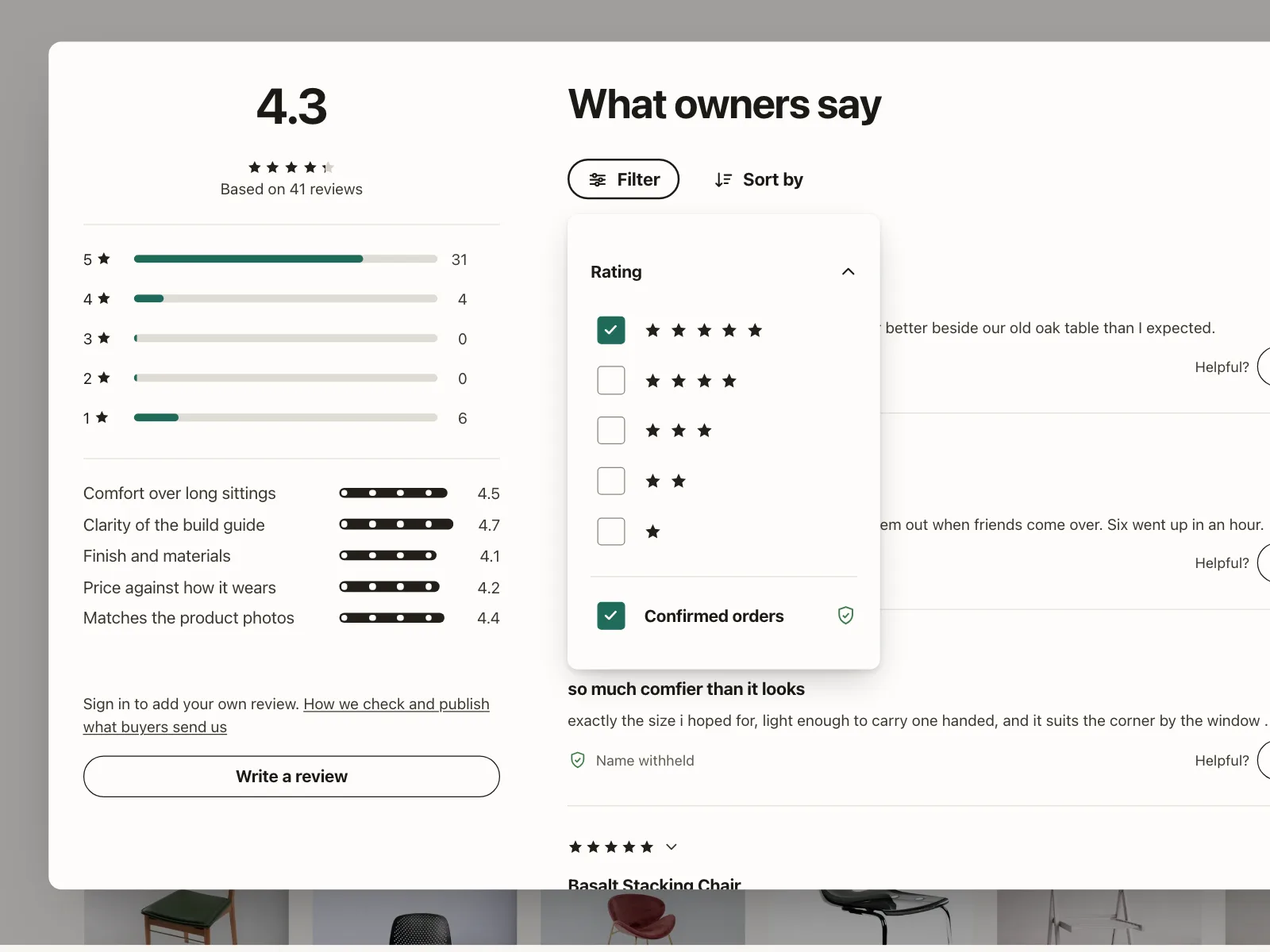 Reviews & Ratings