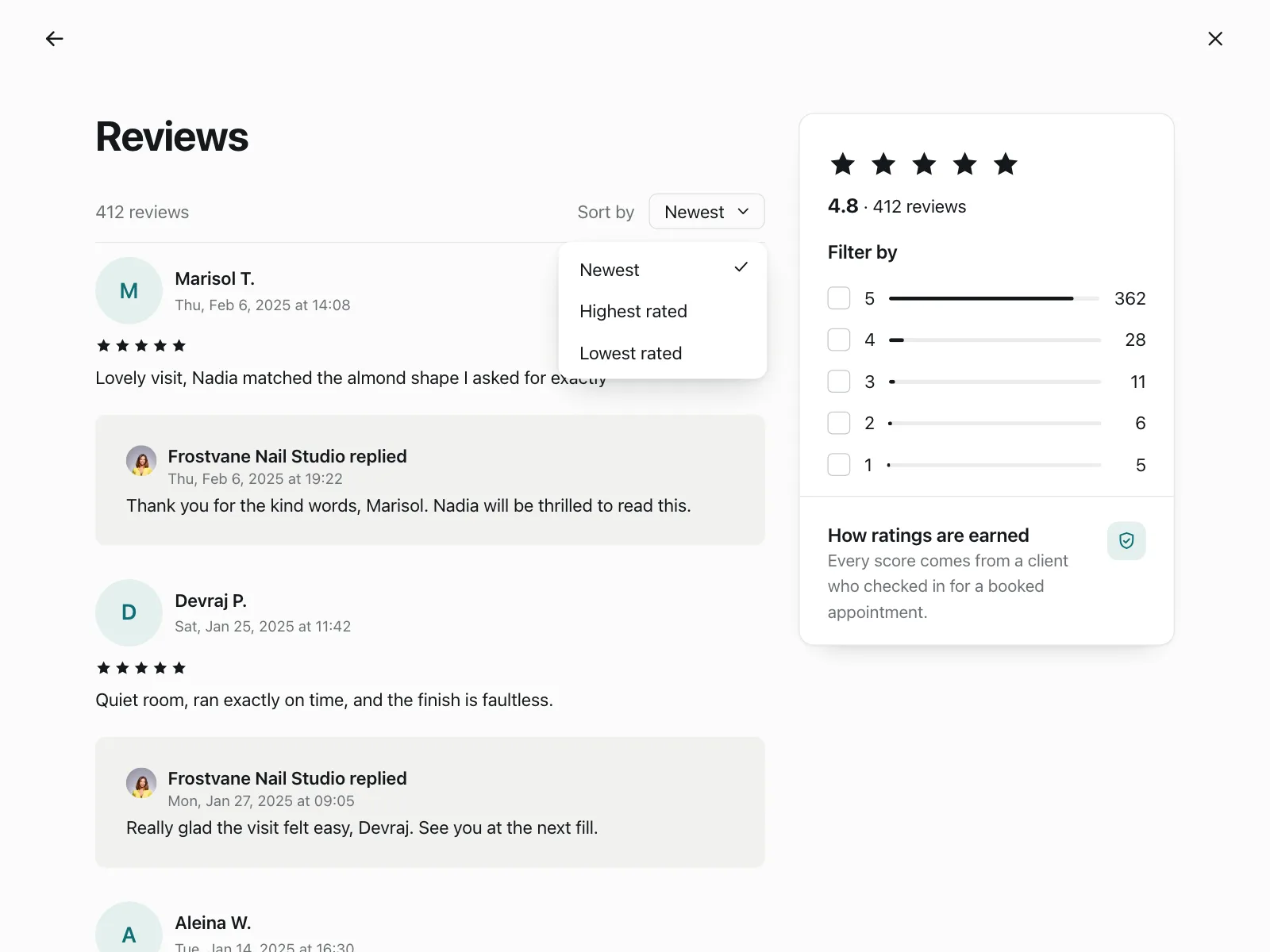 Reviews & Ratings