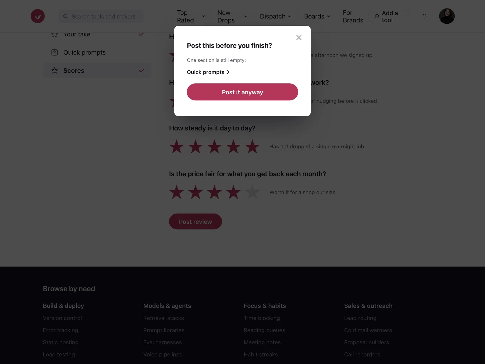Reviews & Ratings