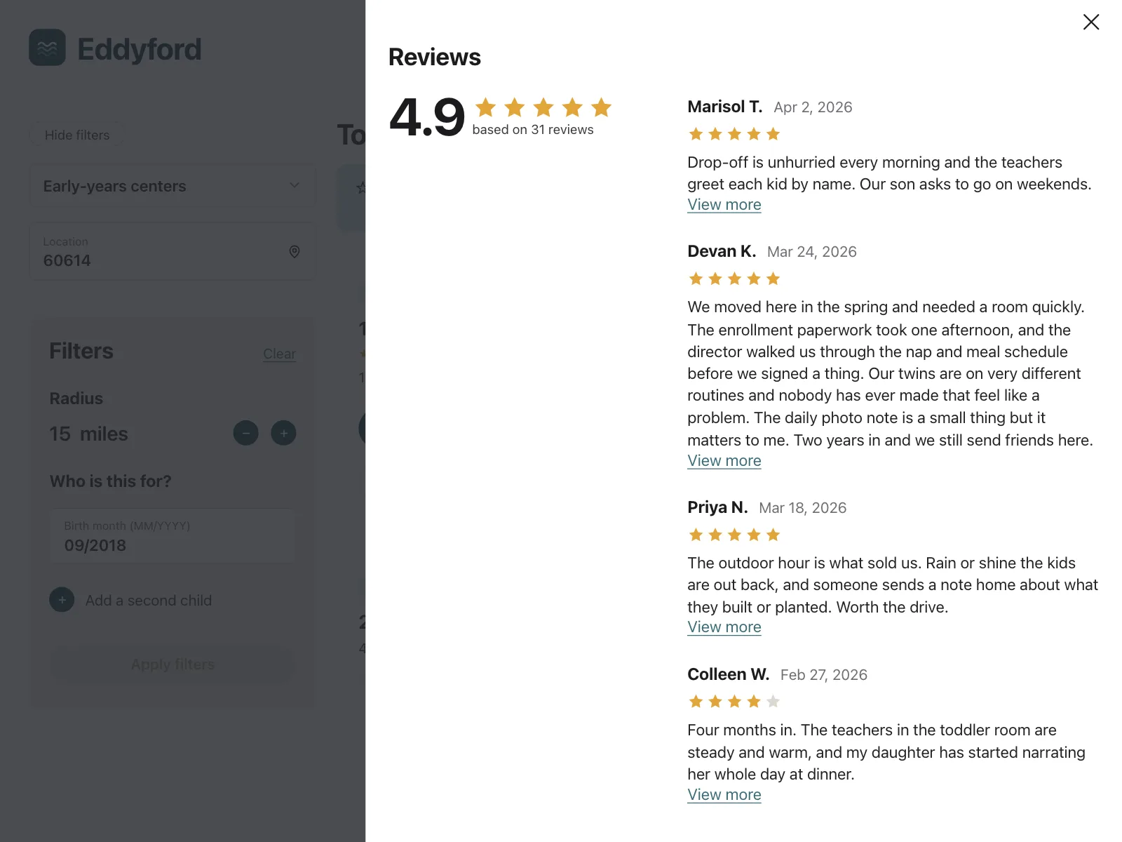 Reviews & Ratings