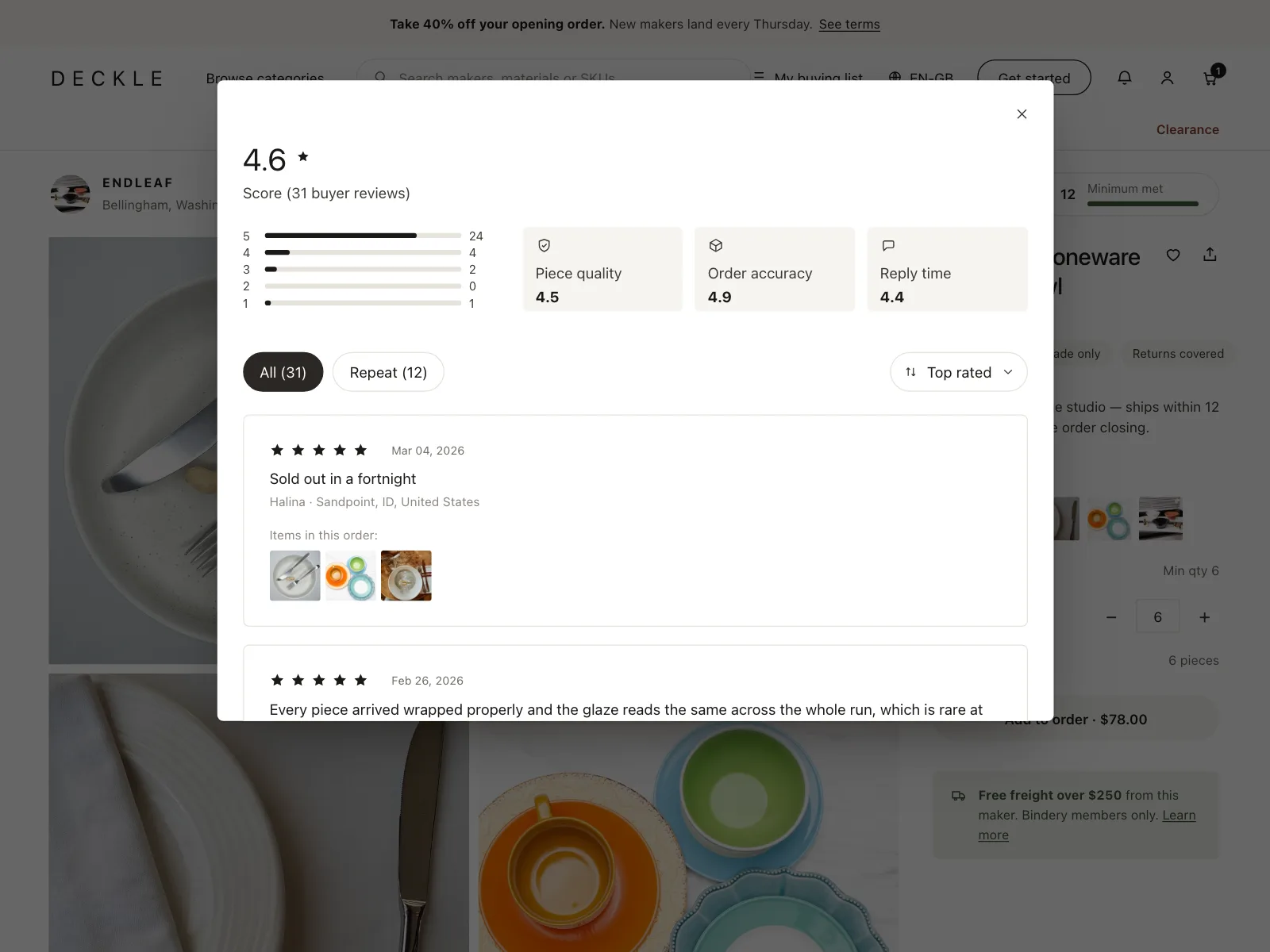 Reviews & Ratings