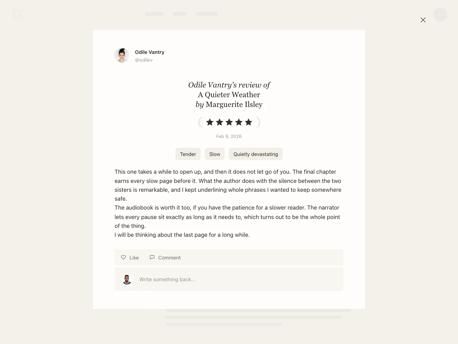 Reviews & Ratings