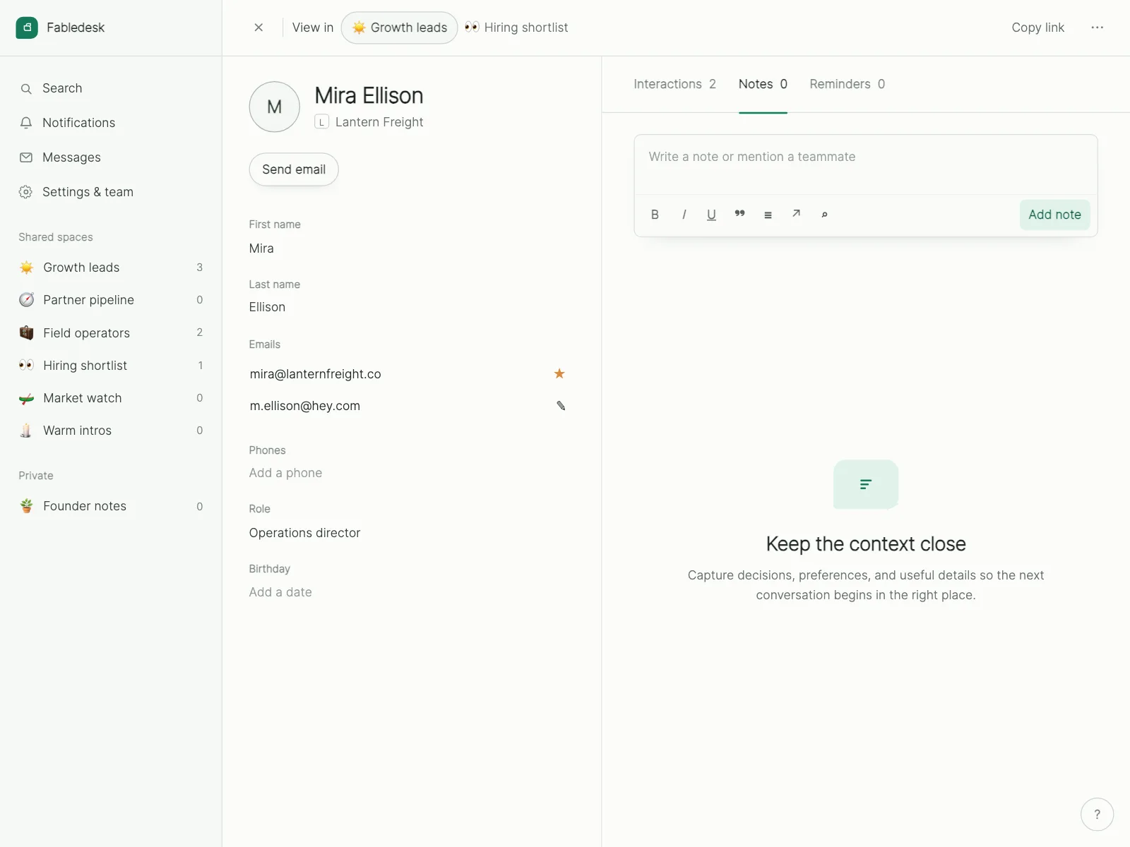 Rich text editor