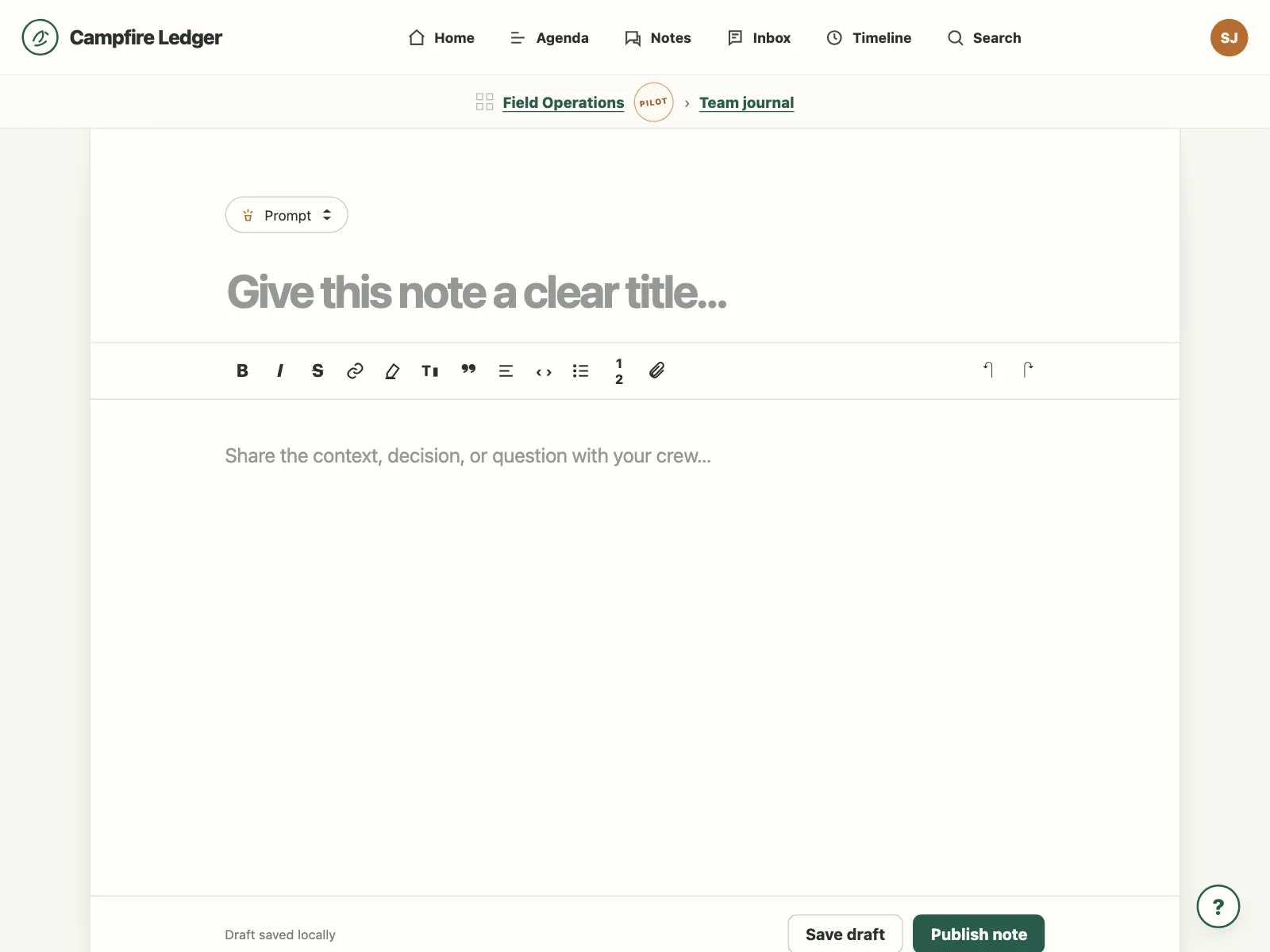 Rich text editor