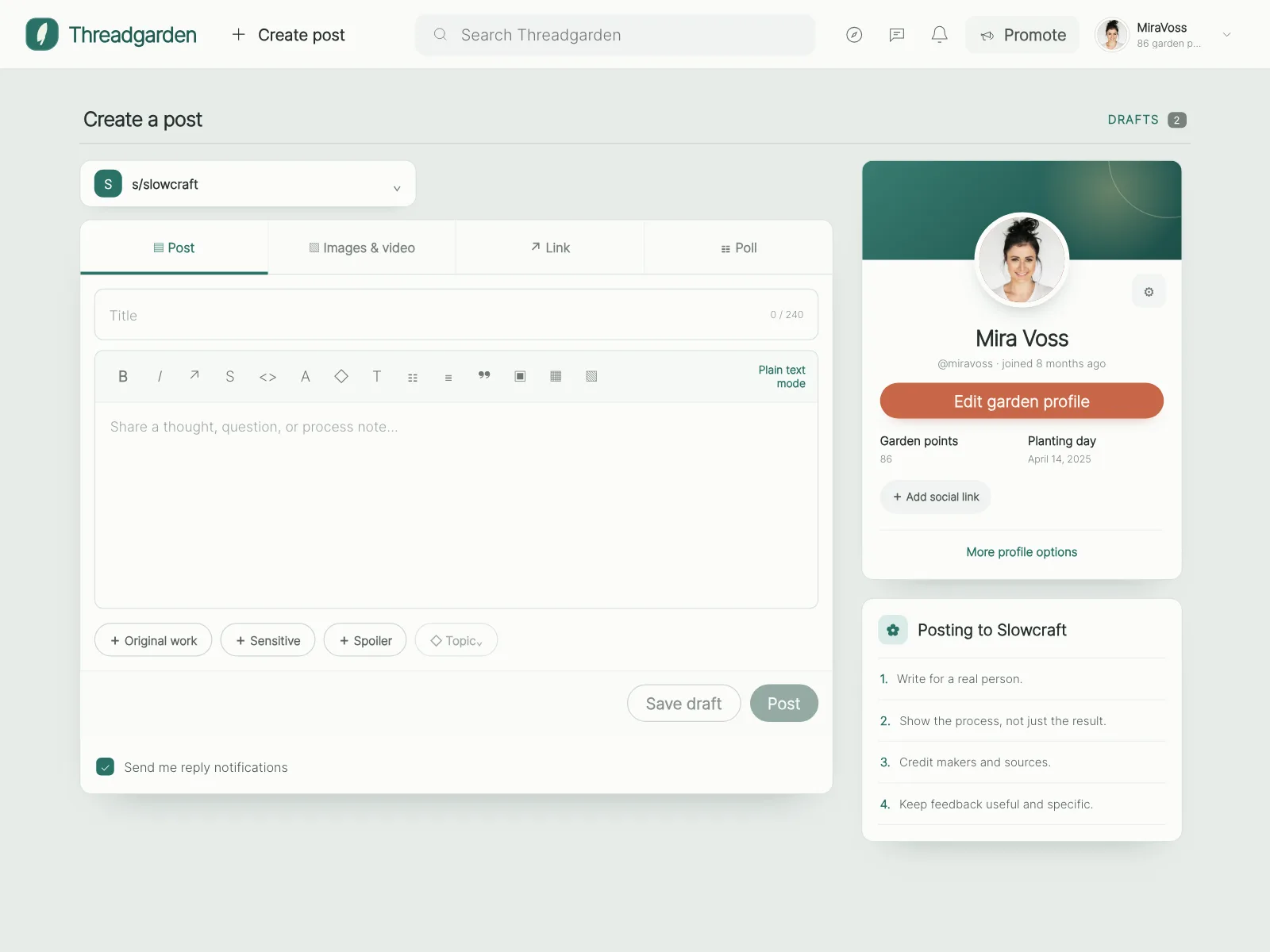 Rich text editor