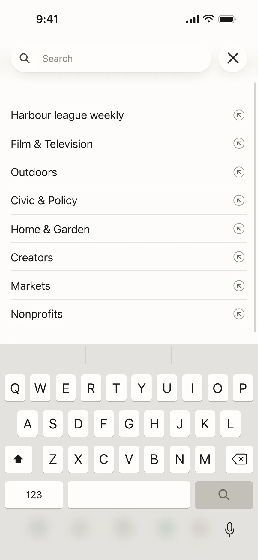 Search bar