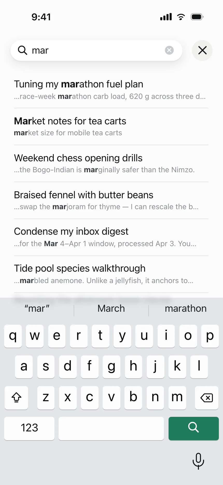 Search bar