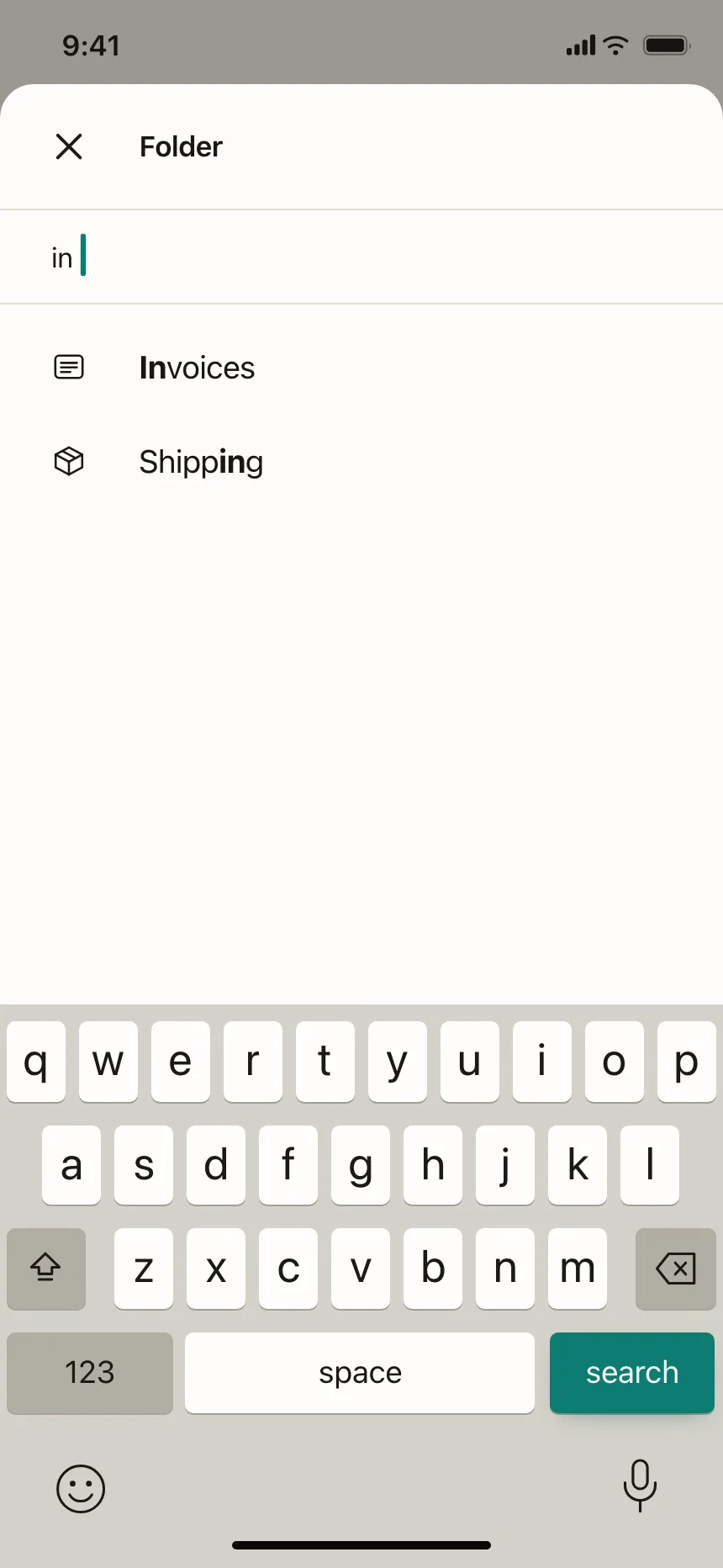 Search bar