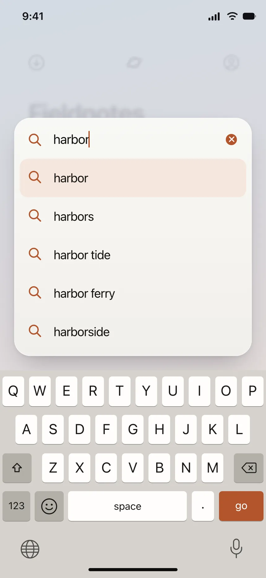 Search bar
