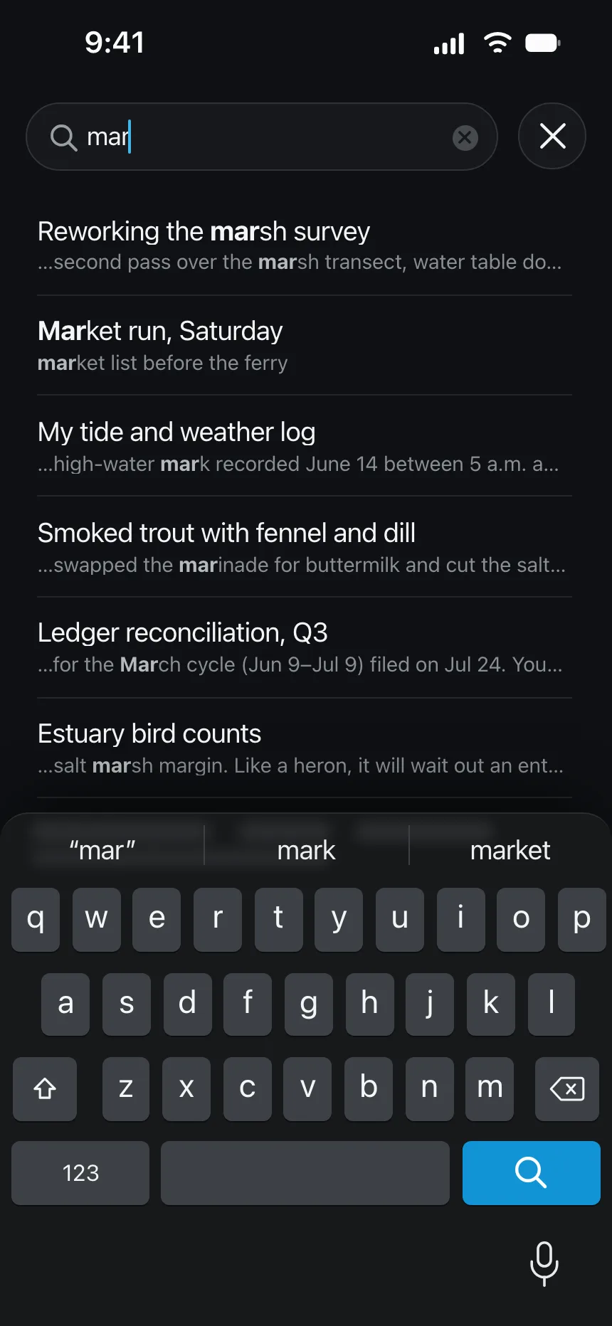 Search bar