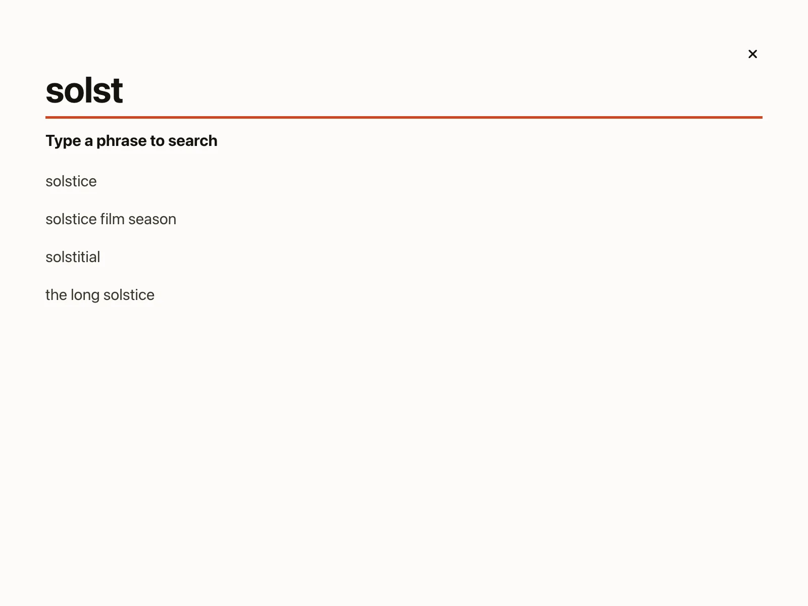 Search bar
