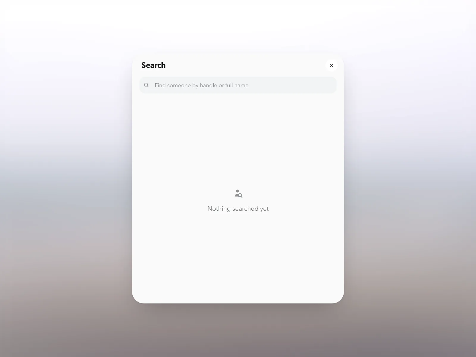Search bar