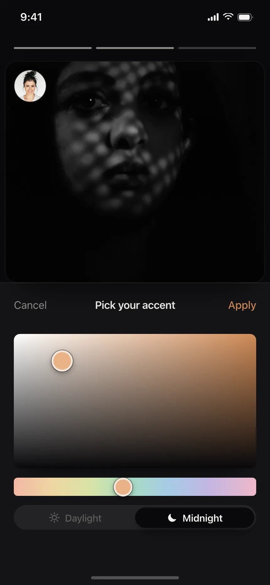 Segmented control