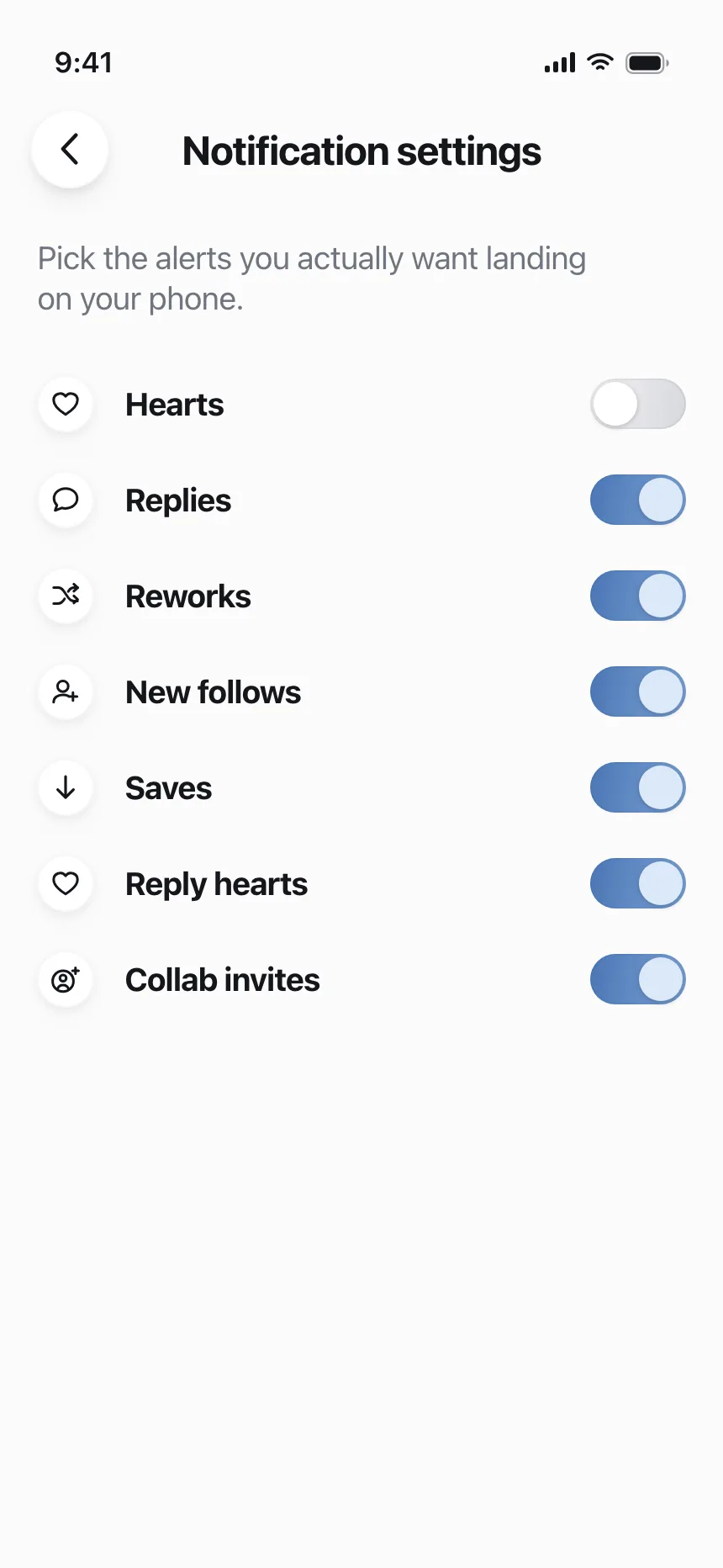 Settings