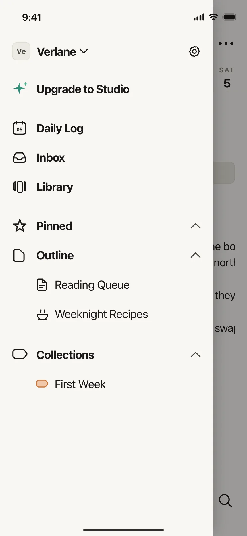 Side navigation