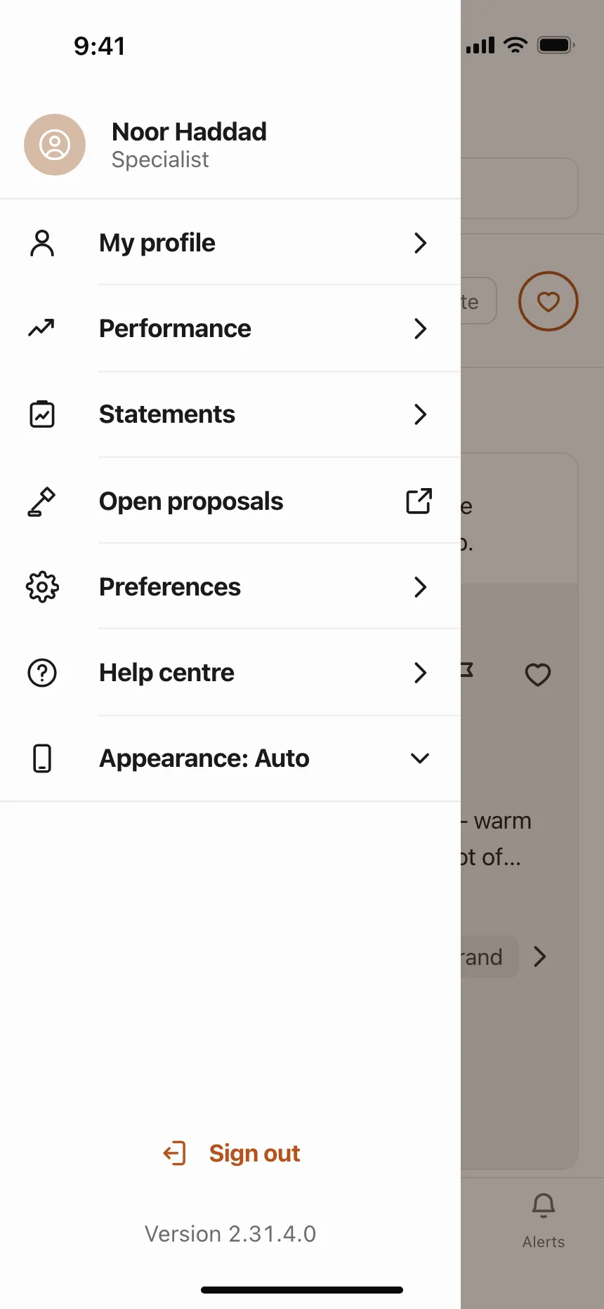 Side navigation